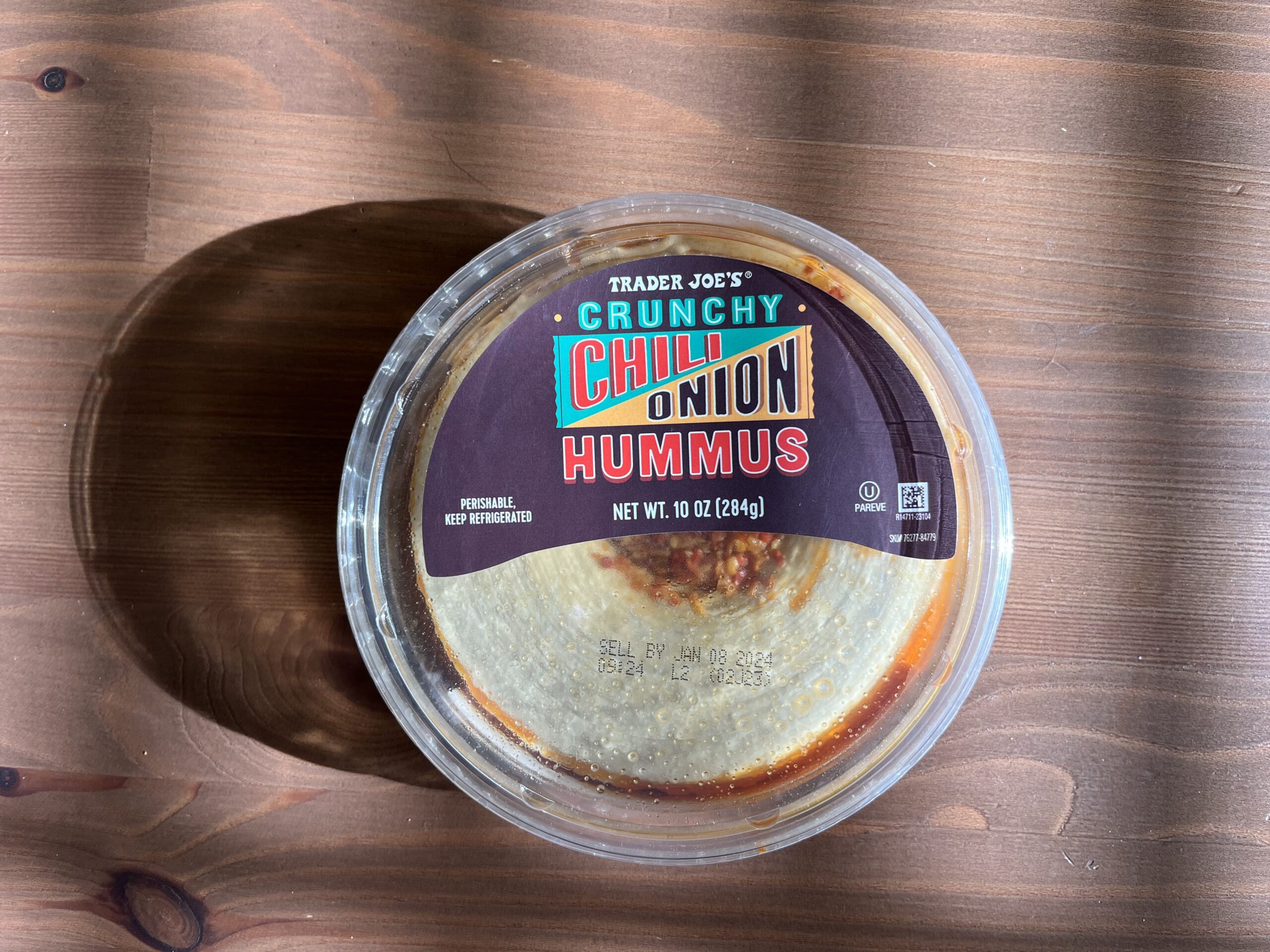 trader joes hummus with chili crisp