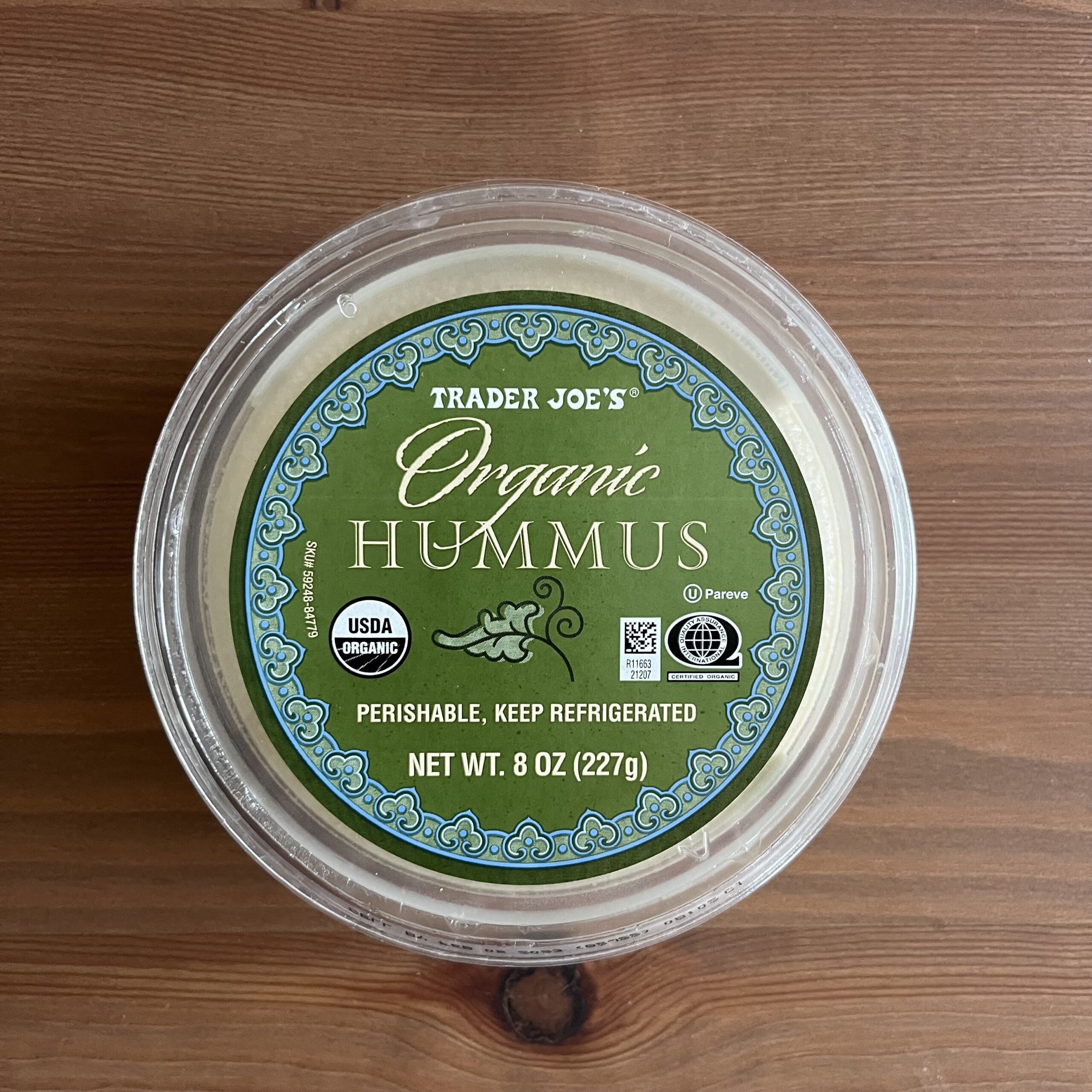 organic trader joes hummus
