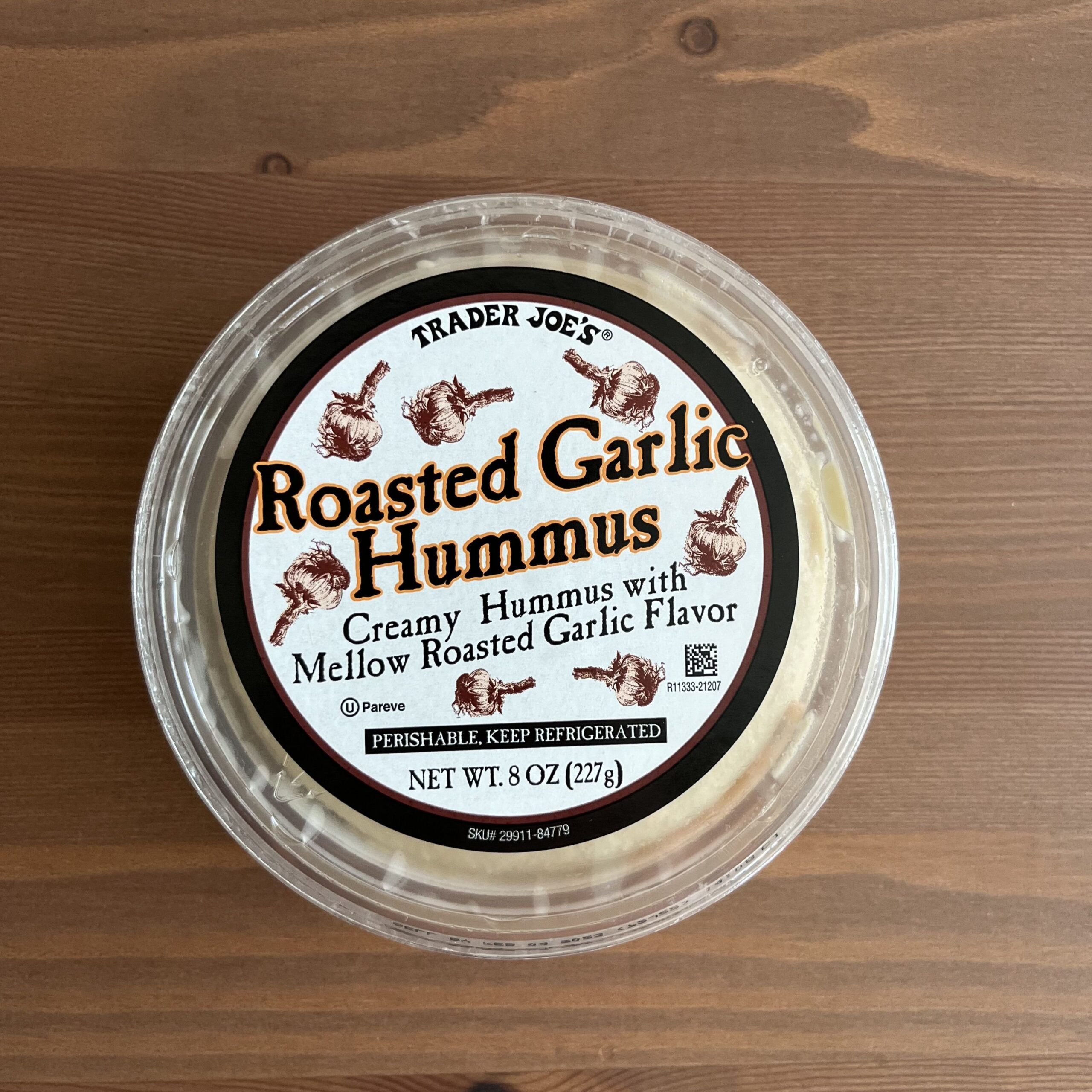 roasted garlic trader joes hummus