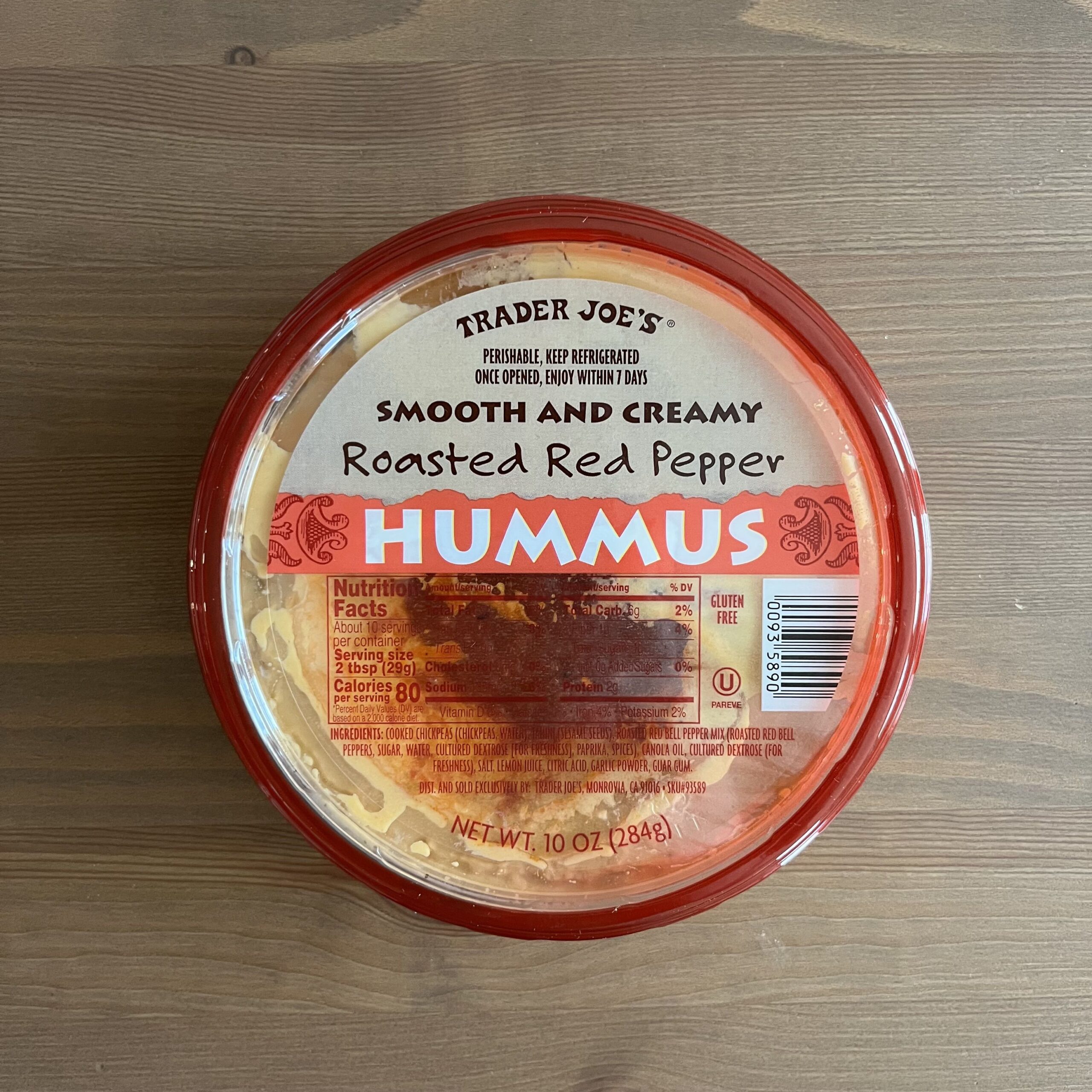 roasted red pepper trader joes hummus