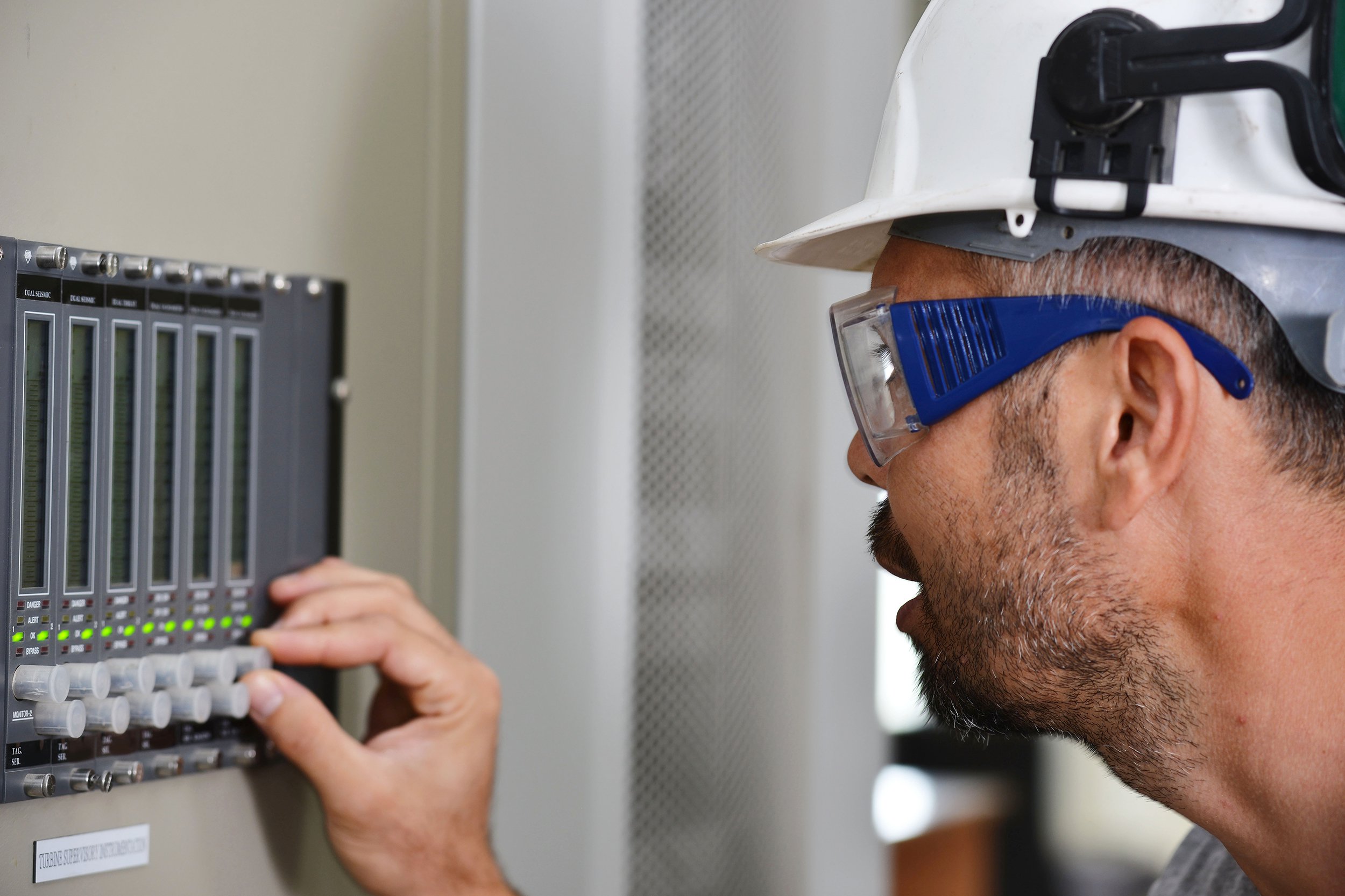 man working as nuclear power reactor operator