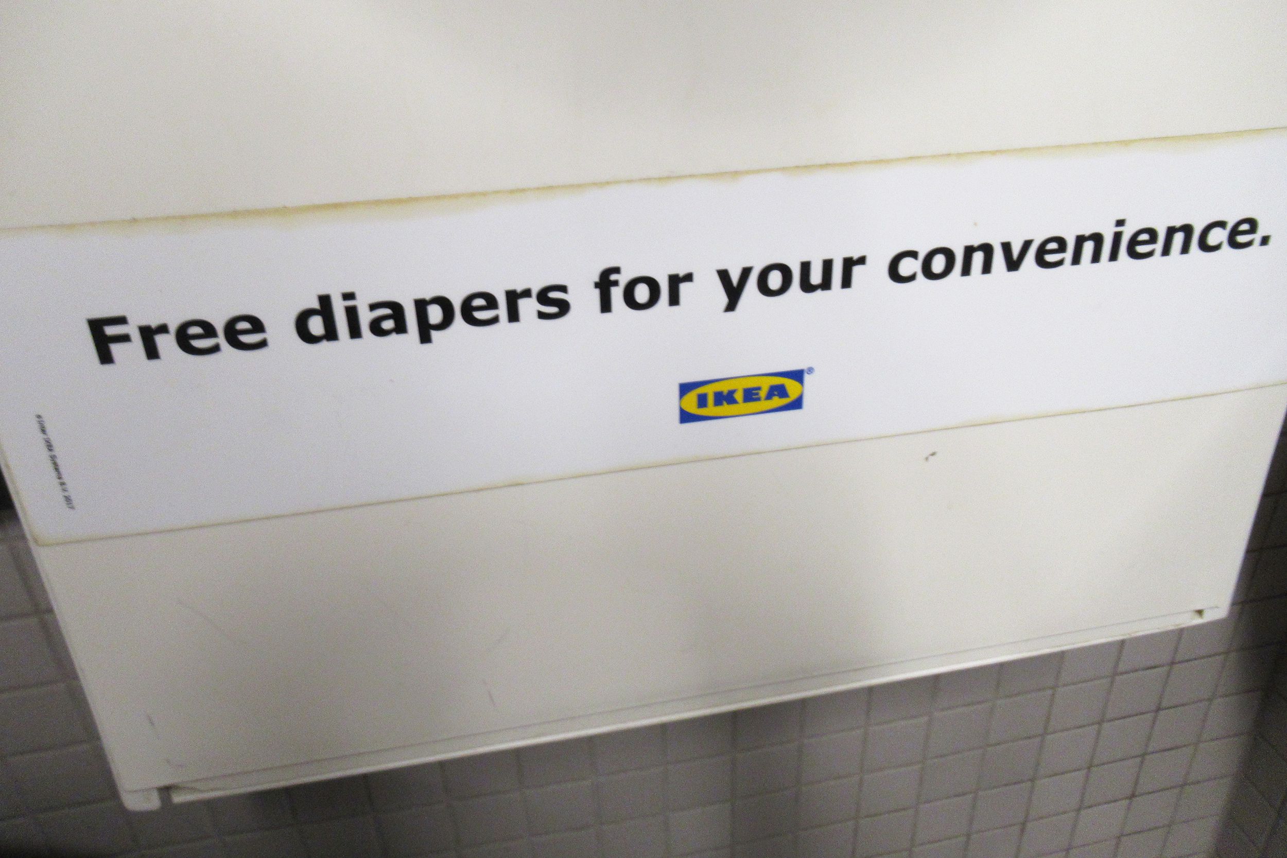free diapers at Ikea
