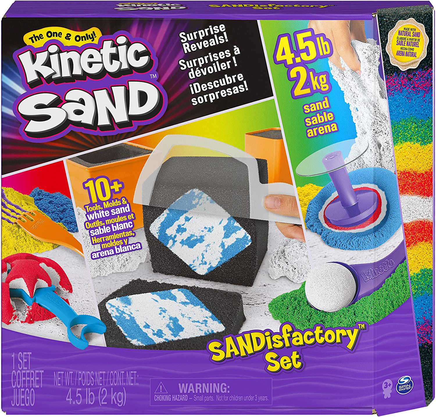 Kinetic Sand Sandisfactory Set
