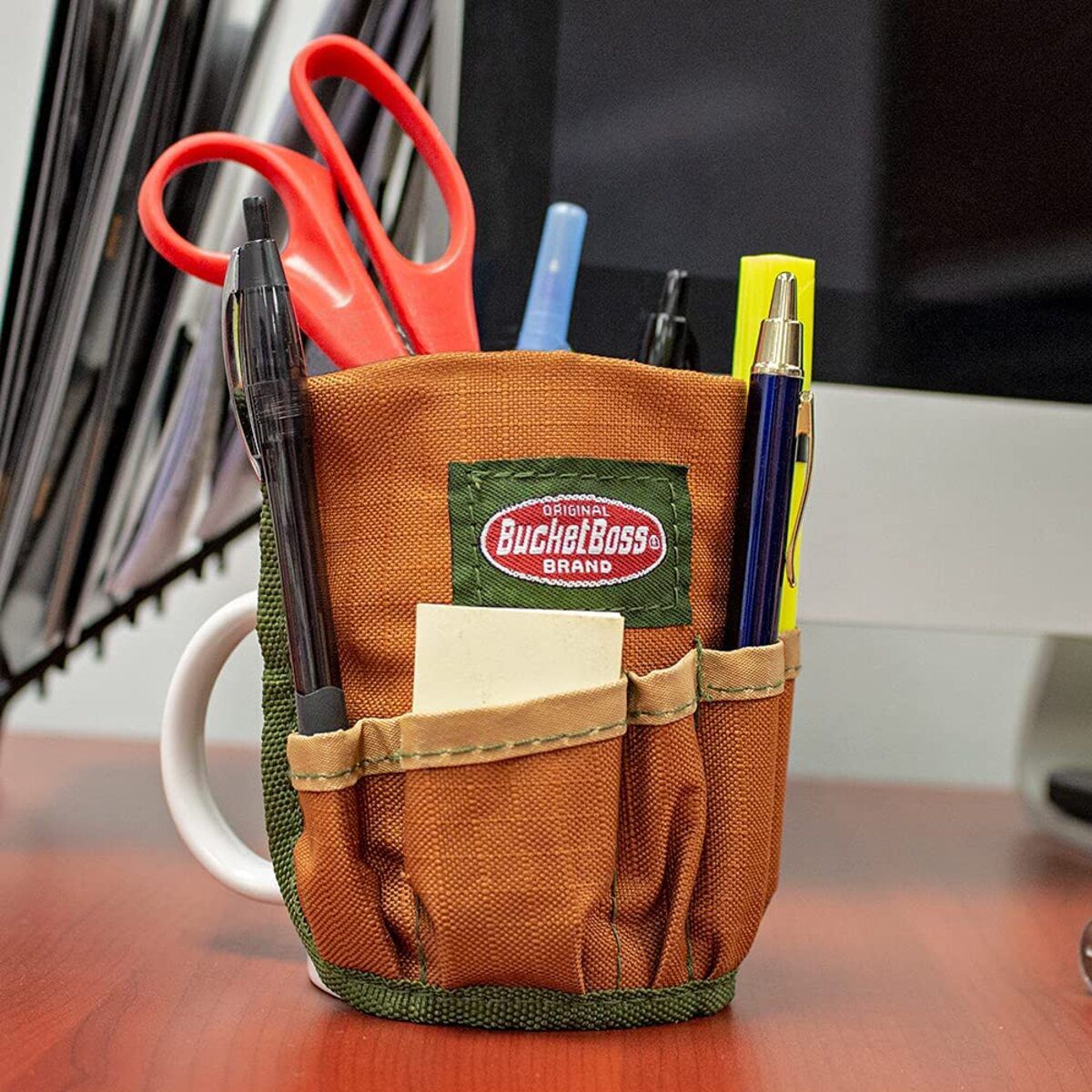 Bucket Boss Mug Boss Bucket Organization Brown 10 Ounce