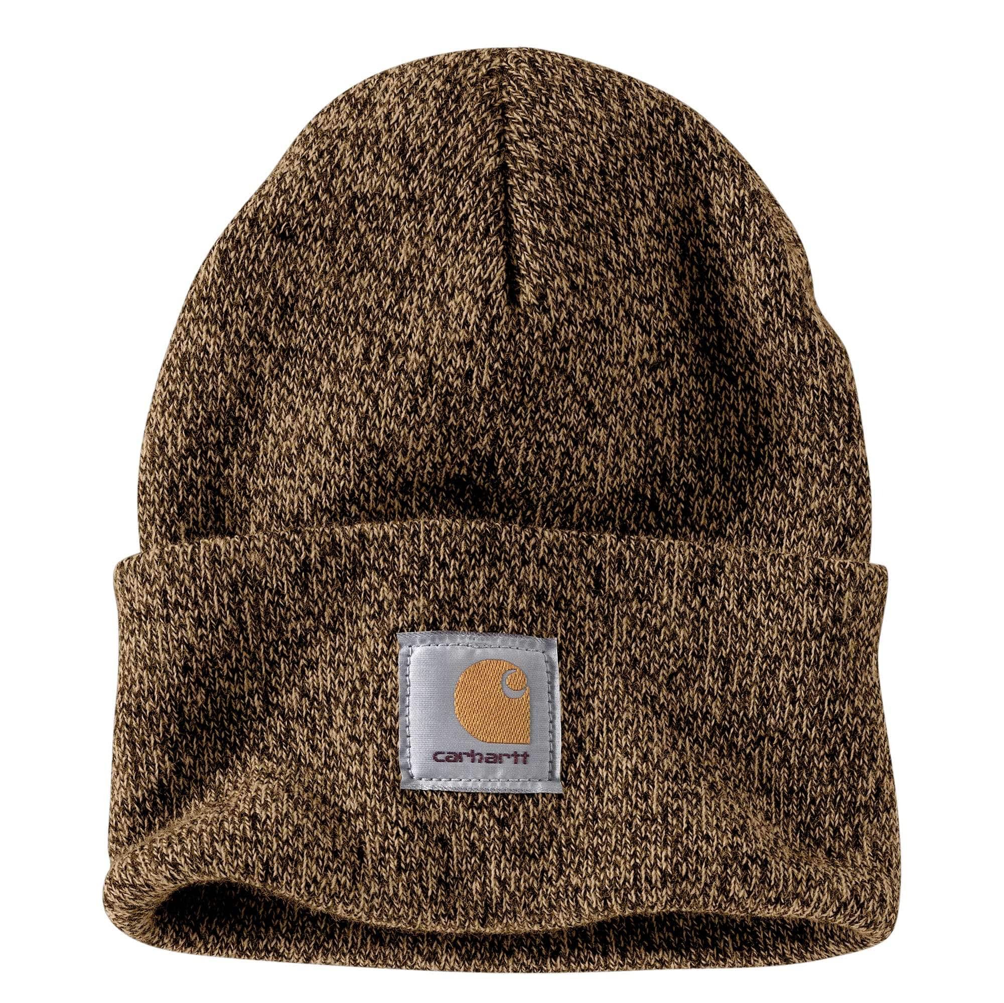 Carhartt Knit Cuffed Beanie Dark Brown Sandstone