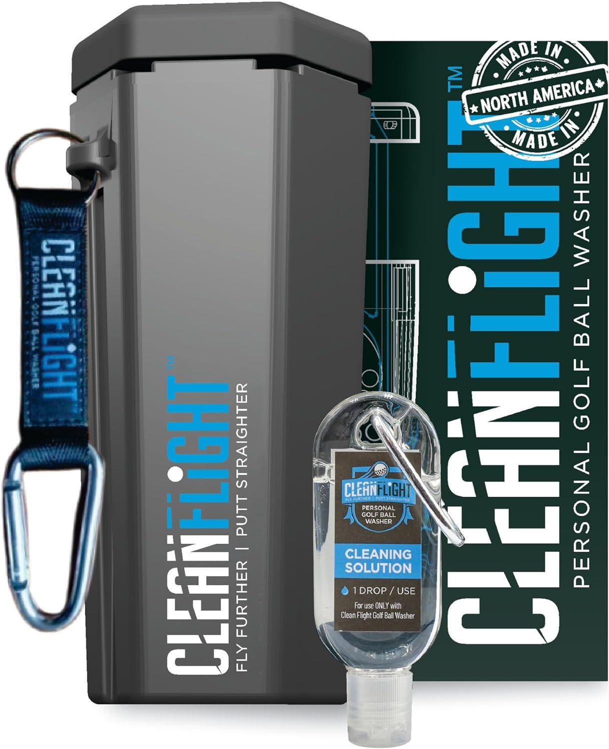 Clean Flight Premium Golf Ball Washer