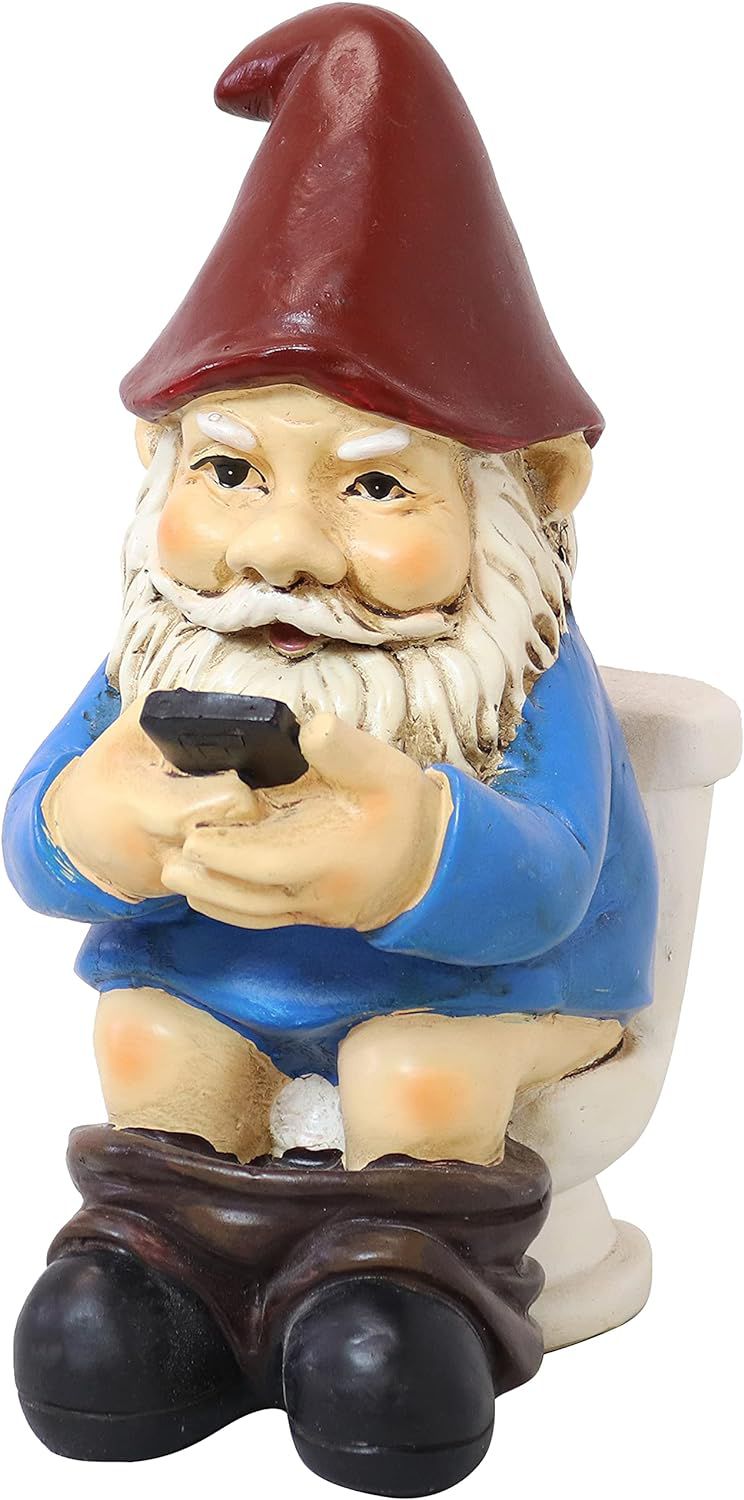 Cody The Garden Gnome on The Throne