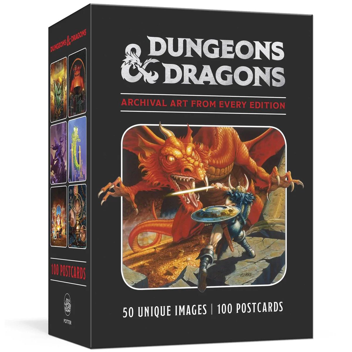 Dungeons & Dragons 100 Postcards Set, Archival Art from Every Edition