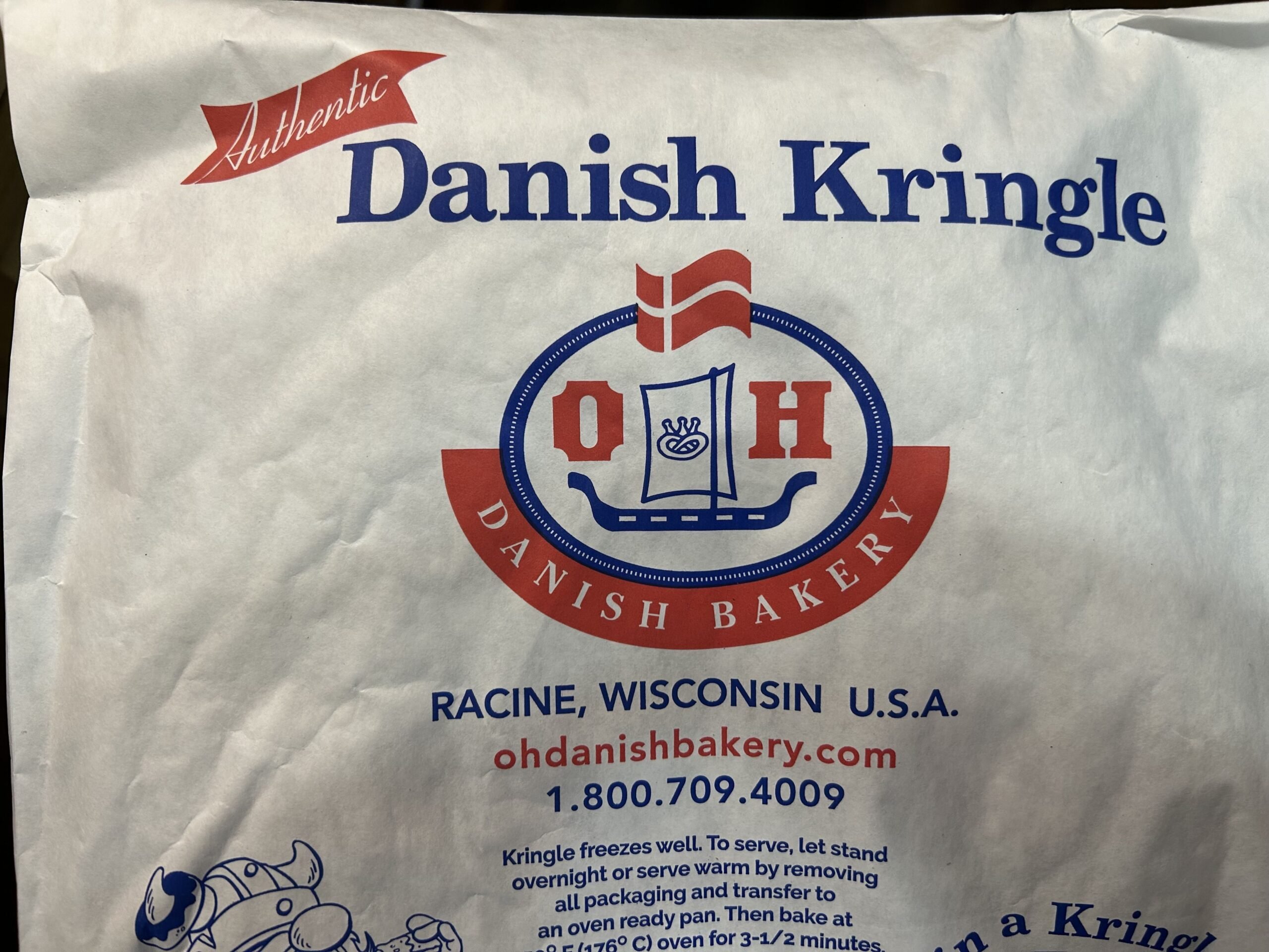O&H Danish Bakery Kringle package