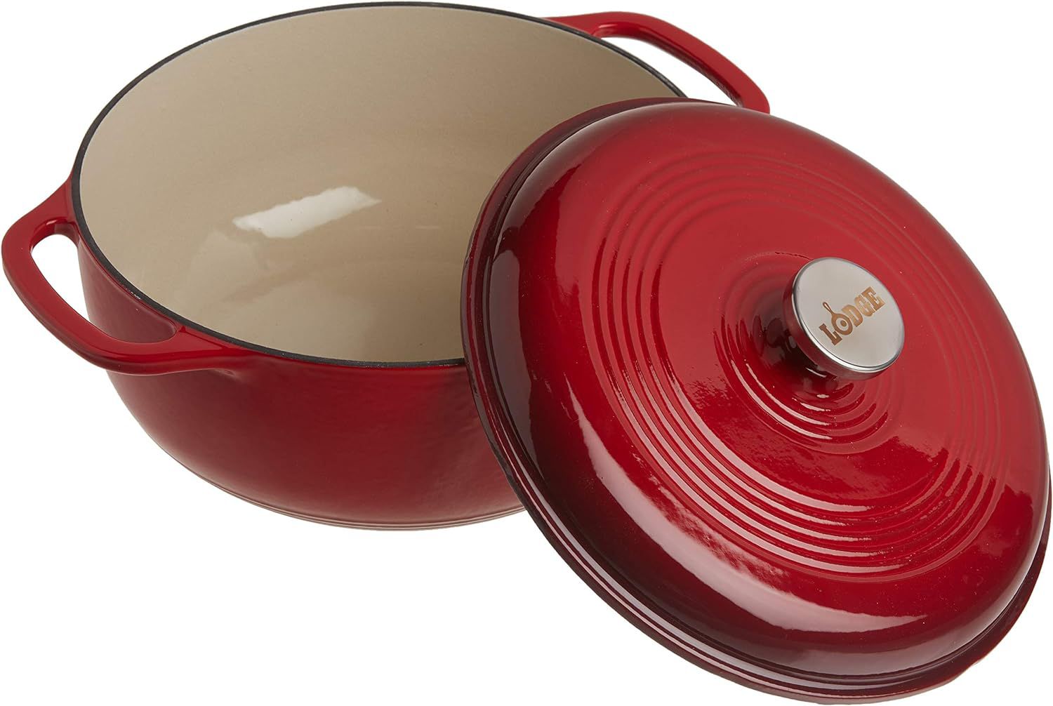 Lodge 6 Quart Enameled Cast Iron Dutch Oven