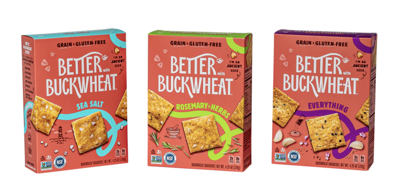 Maine Crisp buckwheat crackers