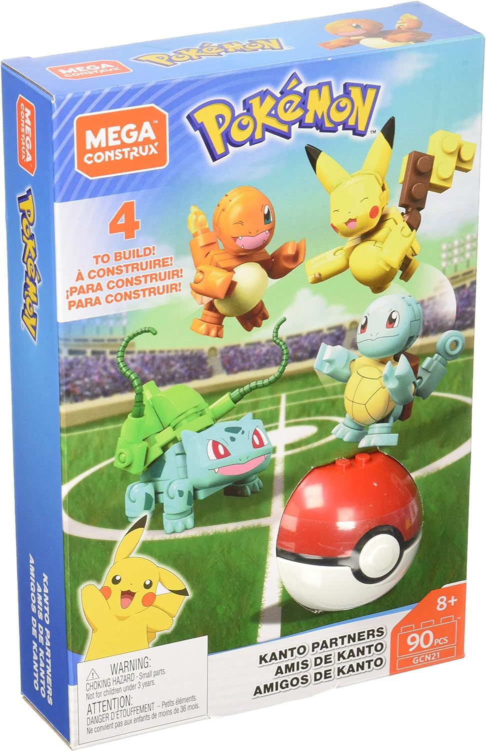 Mega Construx Pokemon Poké Ball and Figures Kanto Friends