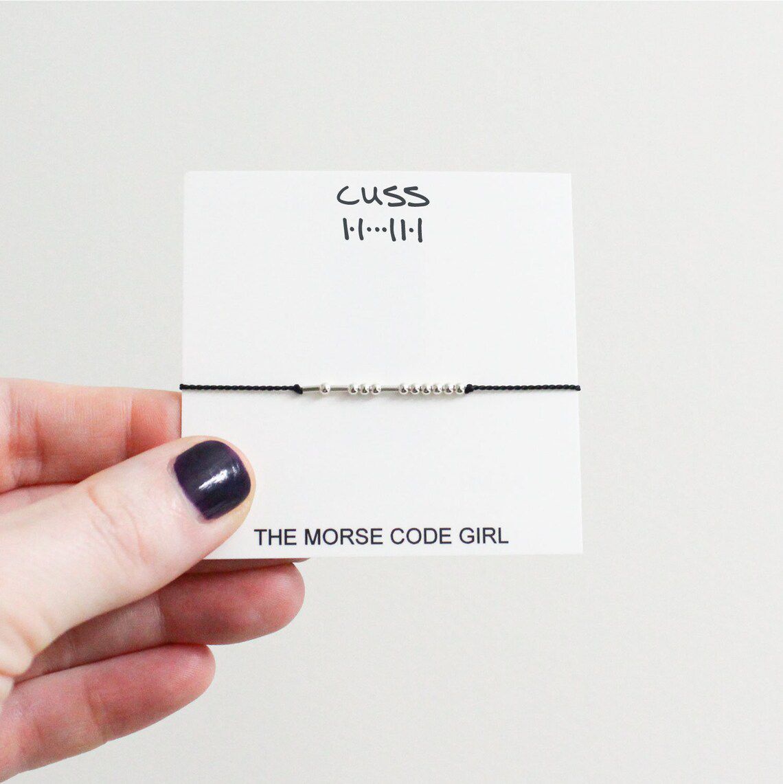 Morse Code Swear Word Bracelet