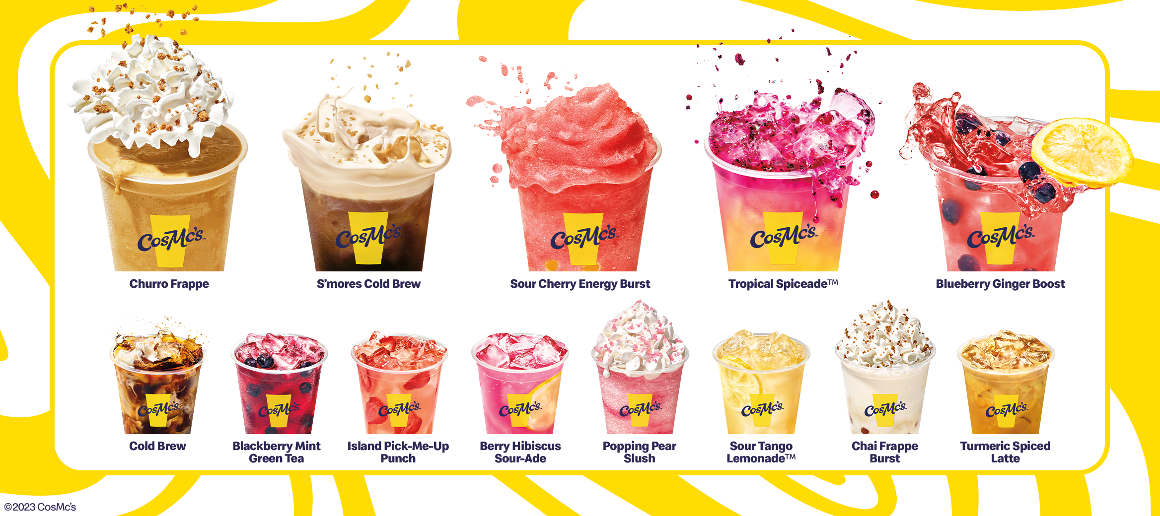 CosMc's drink menu