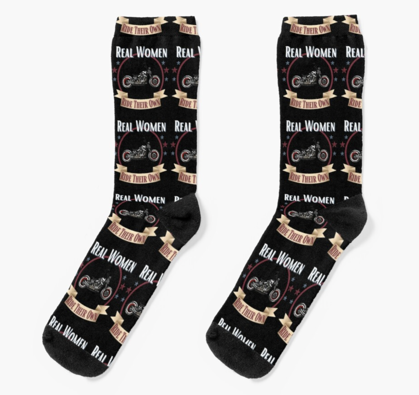 Real Women Ride Their Own Motorbikes Socks