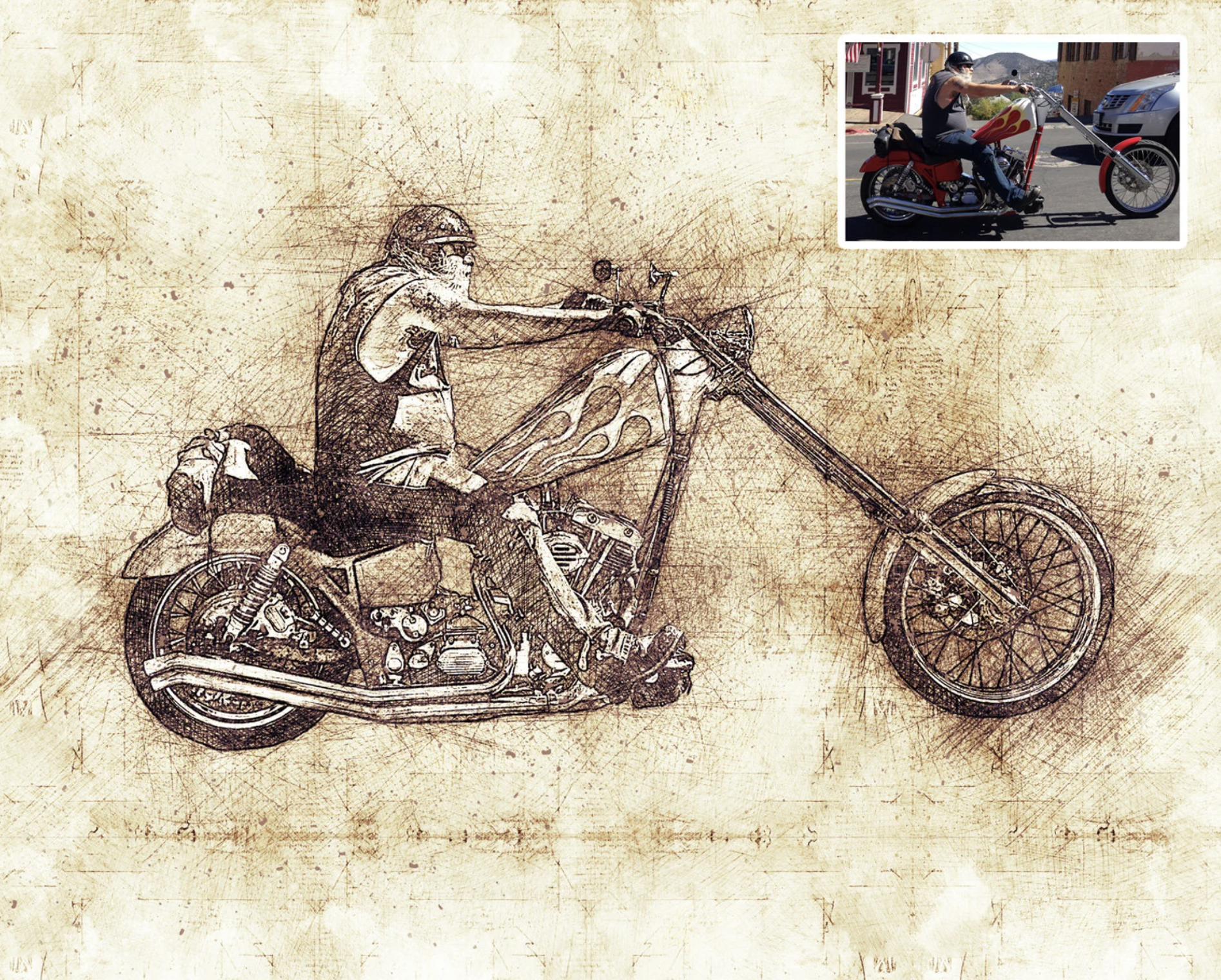 Custom Bike Sketch