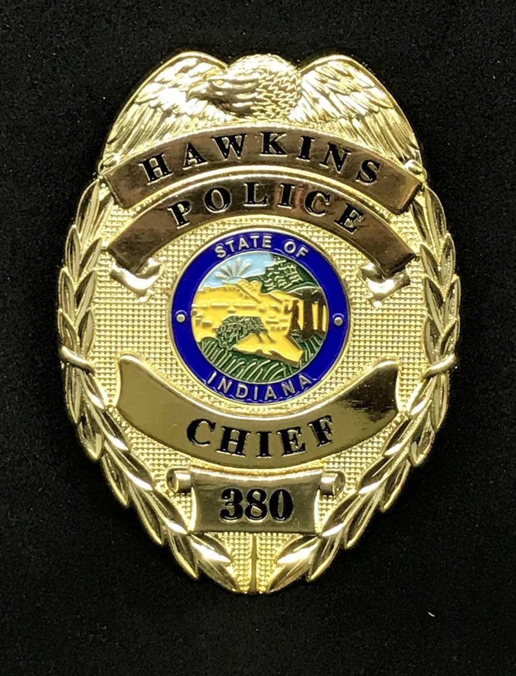 Jim Hopper Hawkins Police Chief Badge
