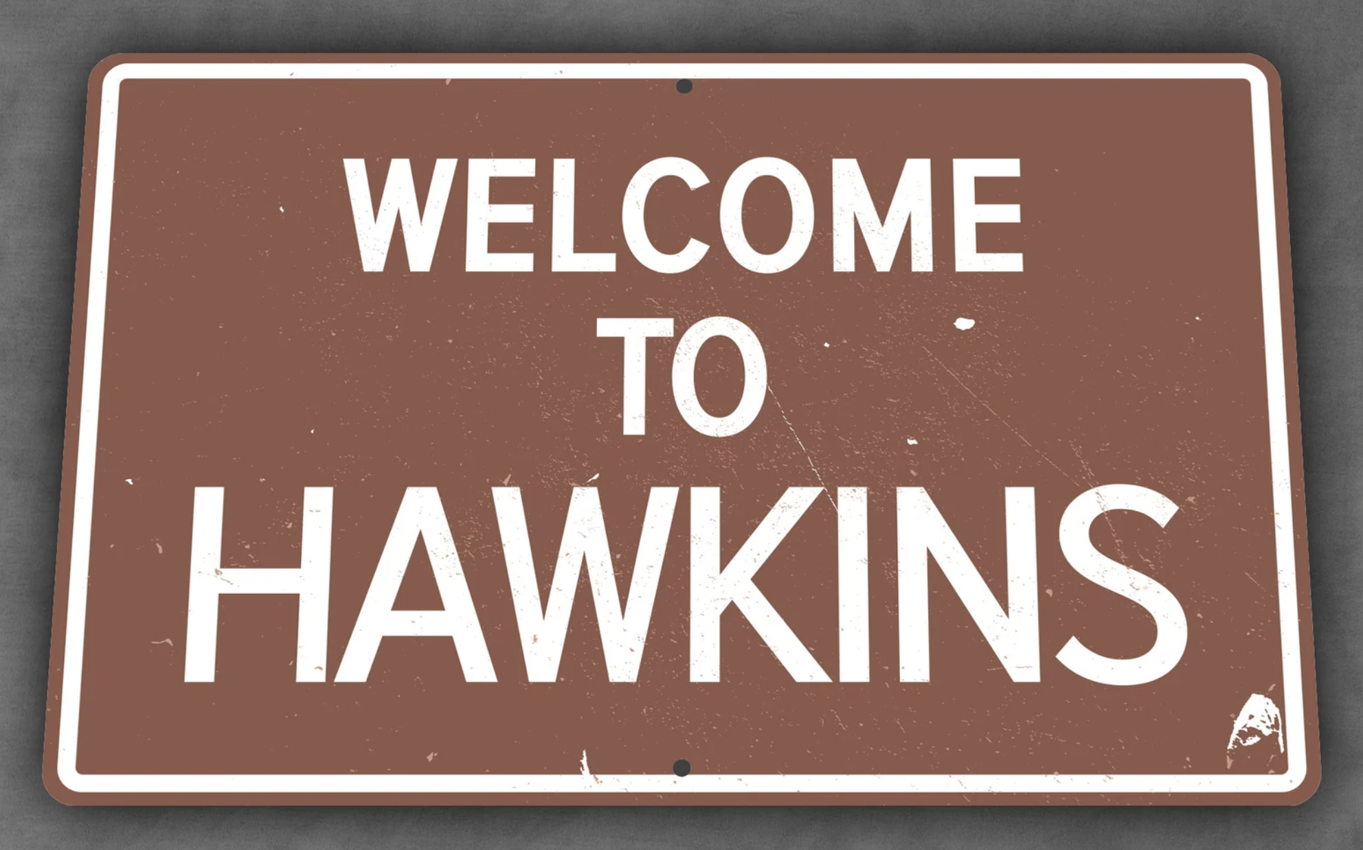 Hawkins Road Sign