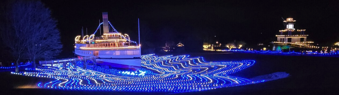 Shelburne Museum Holiday Lights, Shelburne Vermont
