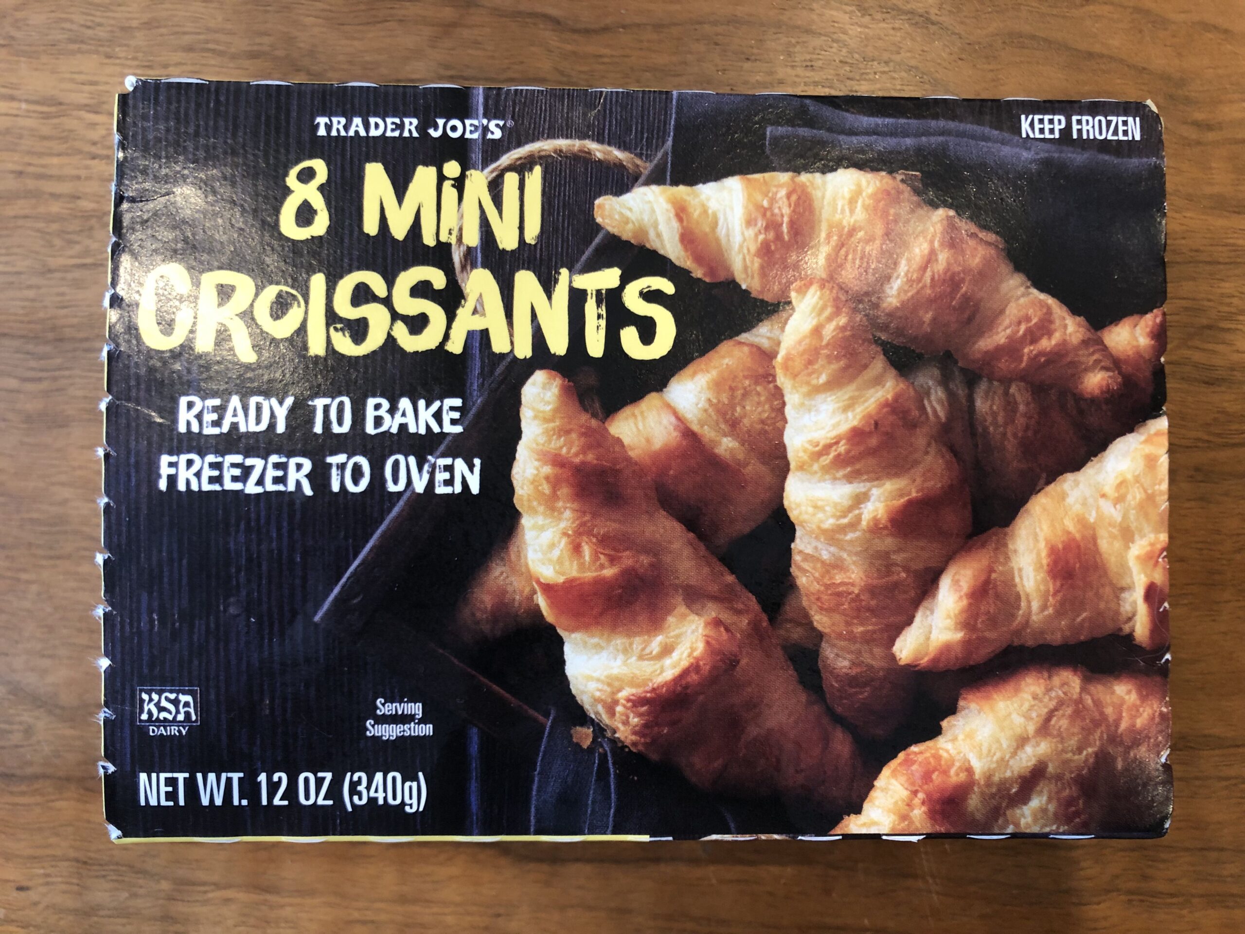 Box of Trader Joe's Mini Croissants