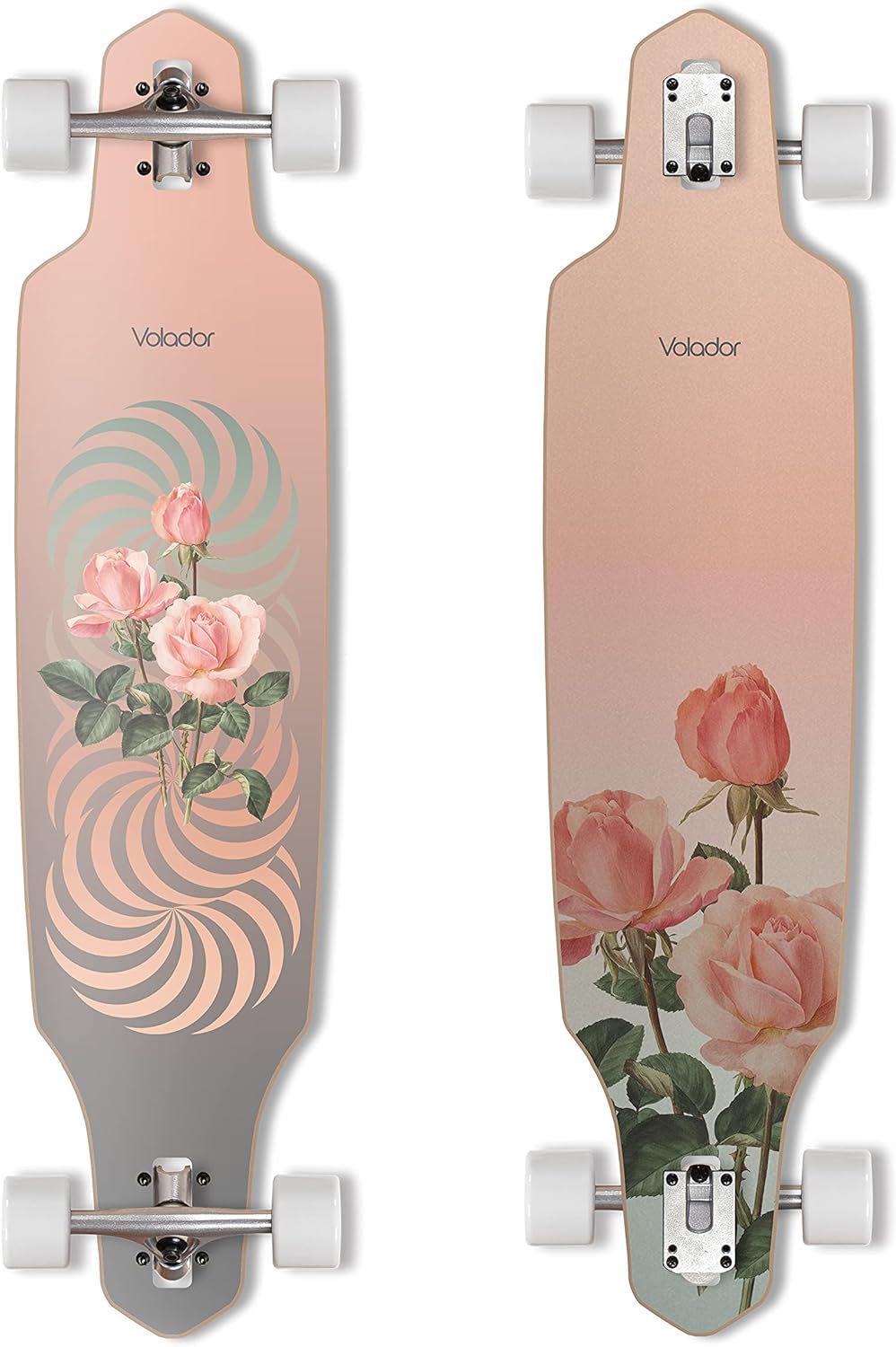VOLADOR Freeride Longboard Cruiser Rose