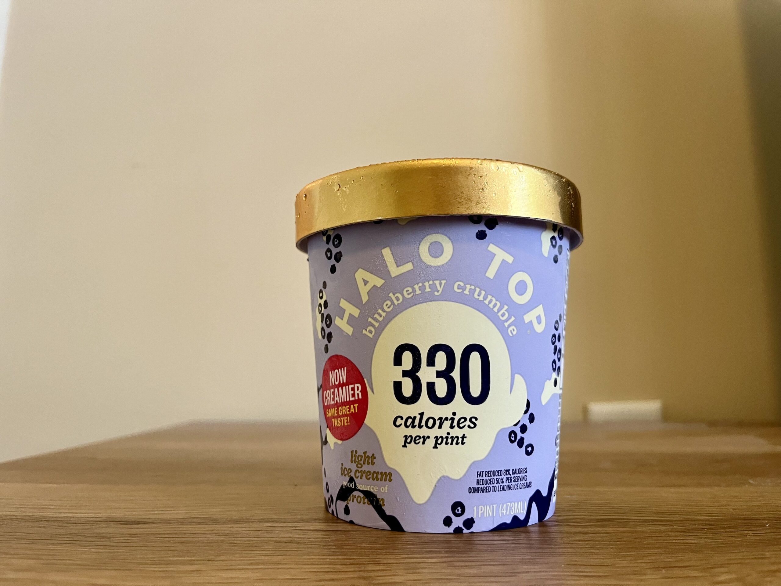 Blueberry Crumble Halo Top Ice Cream