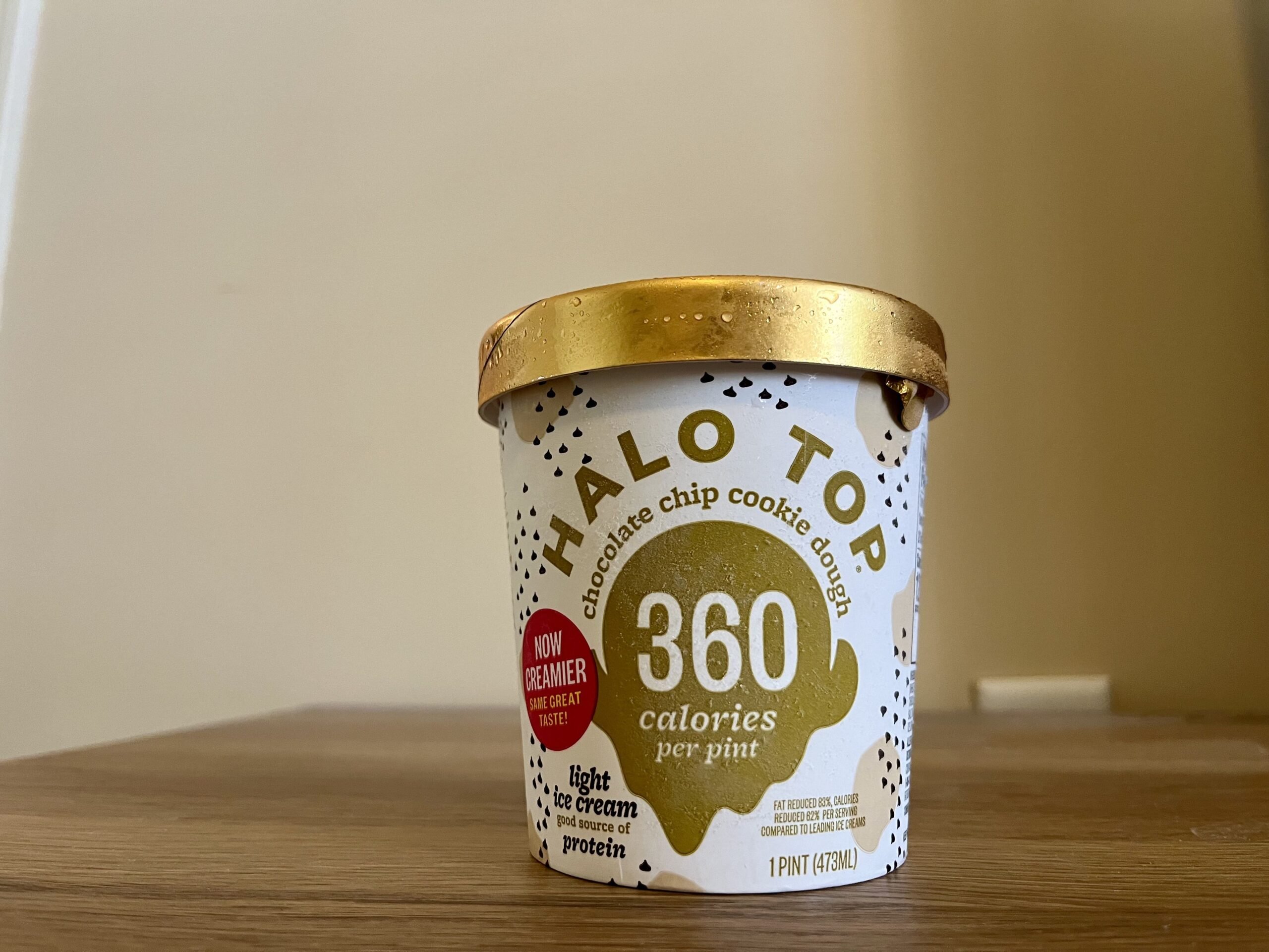 Chocolate Chip Cookie Dough Halo Top Ice Cream