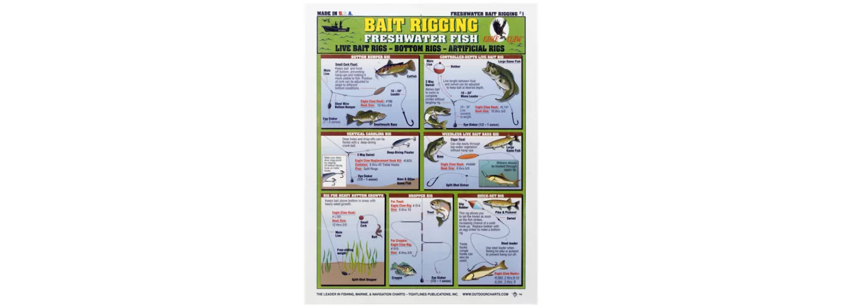 Freshwater Bait Rigging Chart