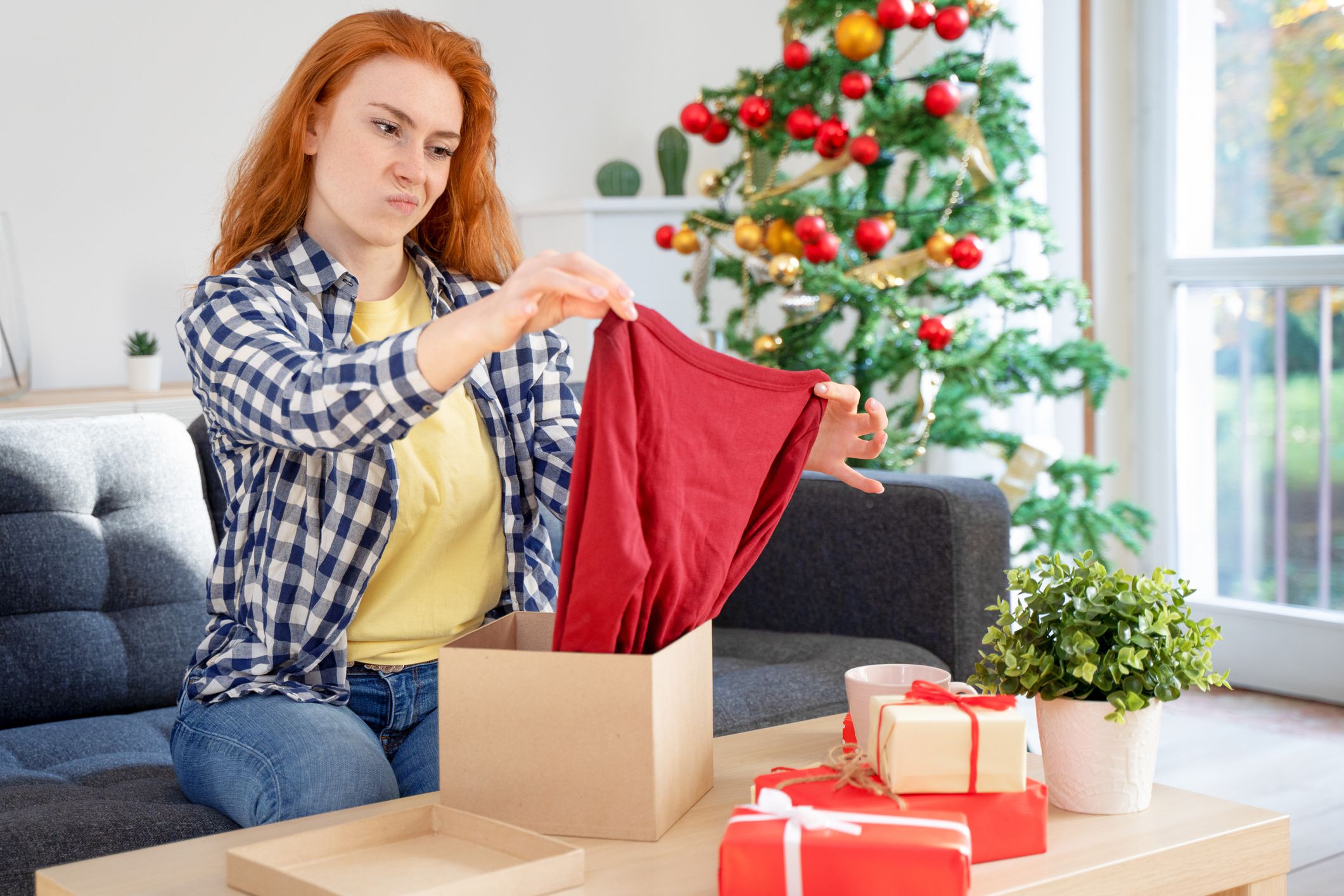 Disappointed customer unboxing wrong item purchased with home shopping
