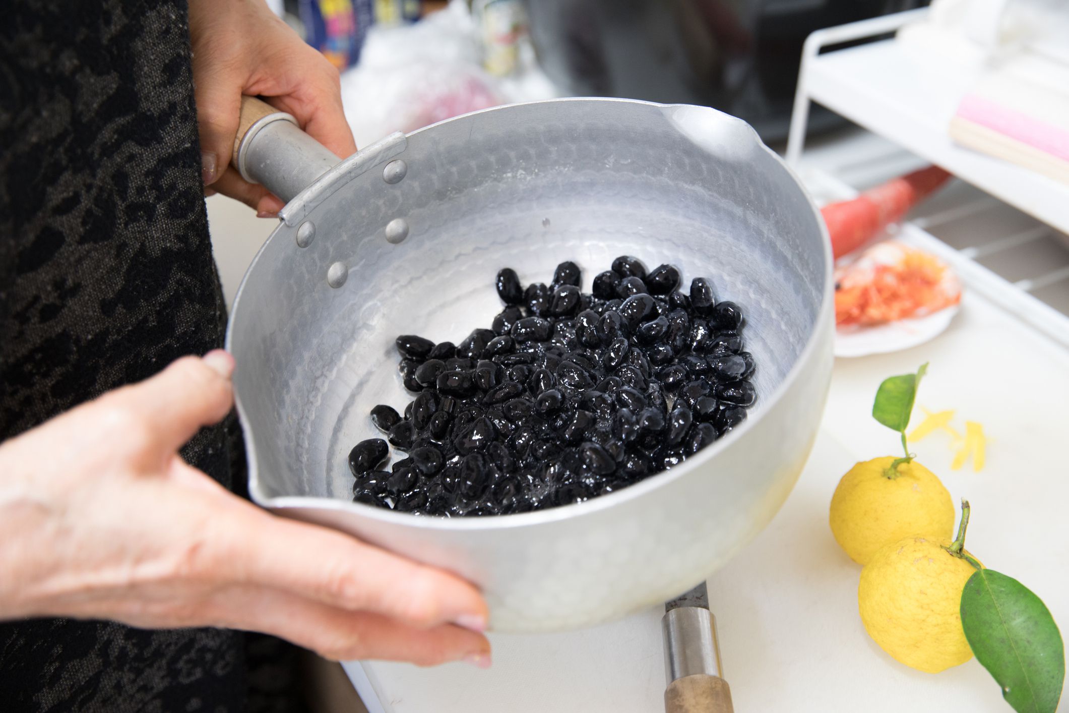 cooked black beans