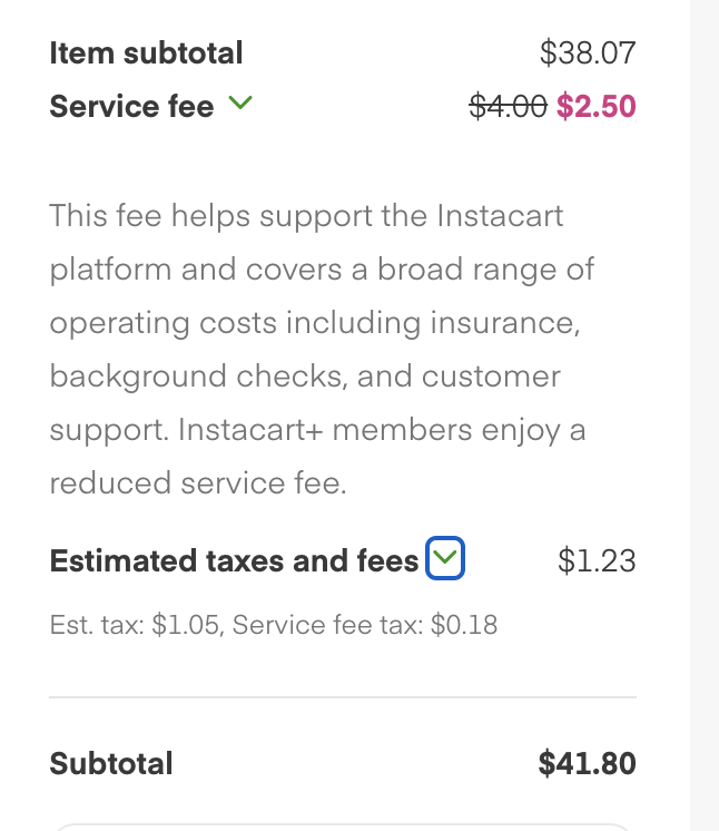 instacart+ order
