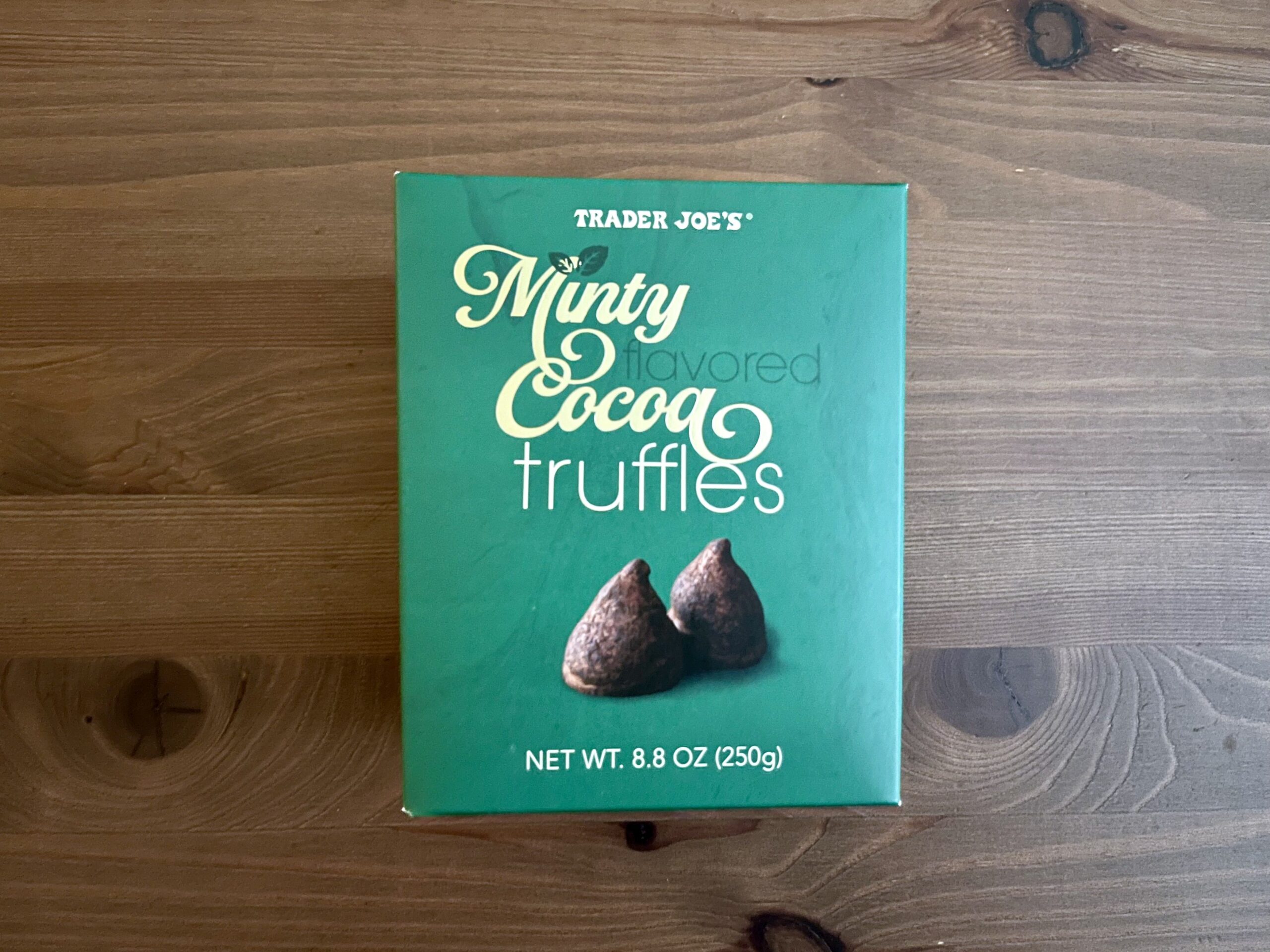 trader joes Minty Flavored Cocoa Truffles