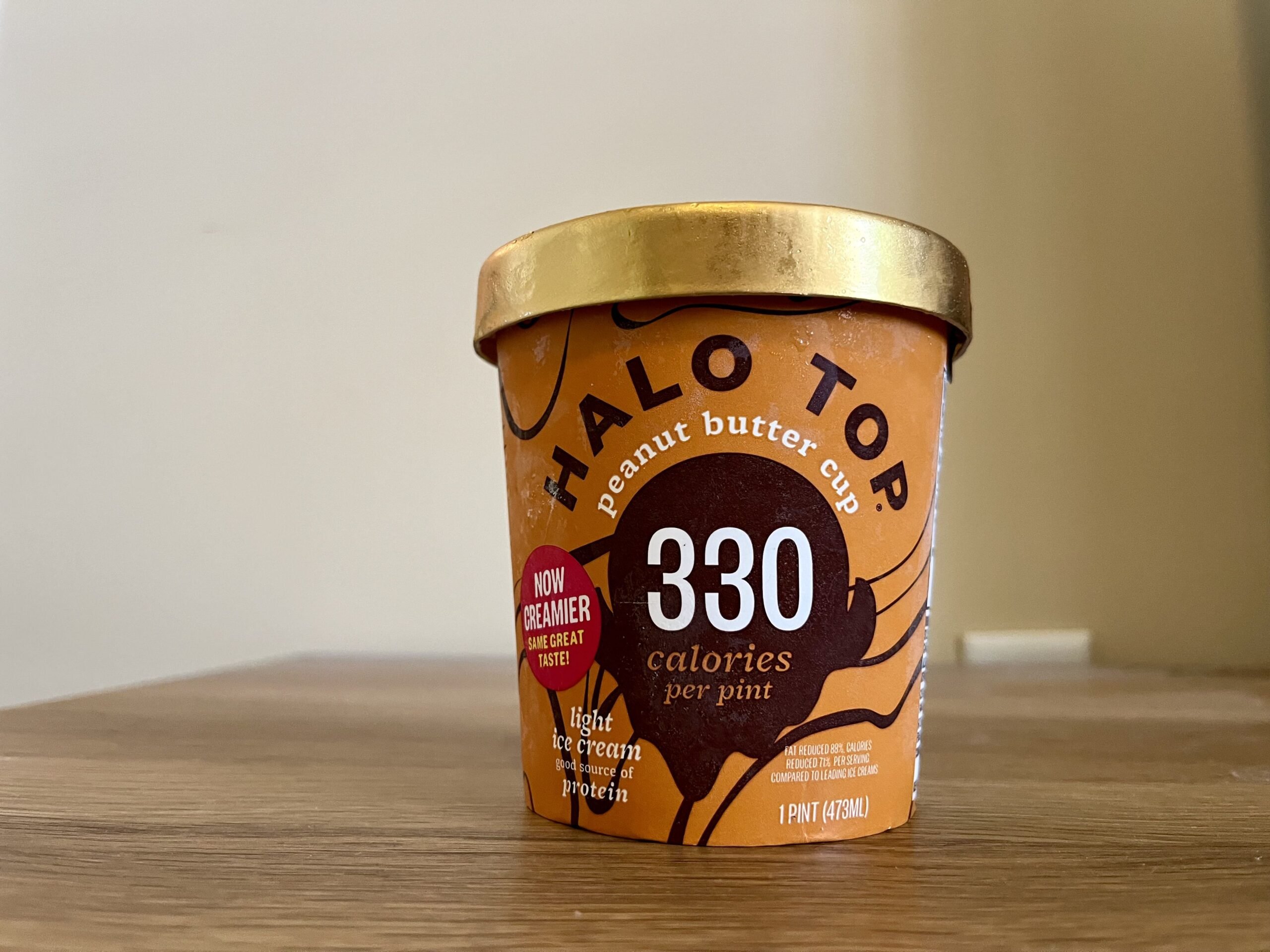 Peanut Butter Cup Halo Top Ice Cream