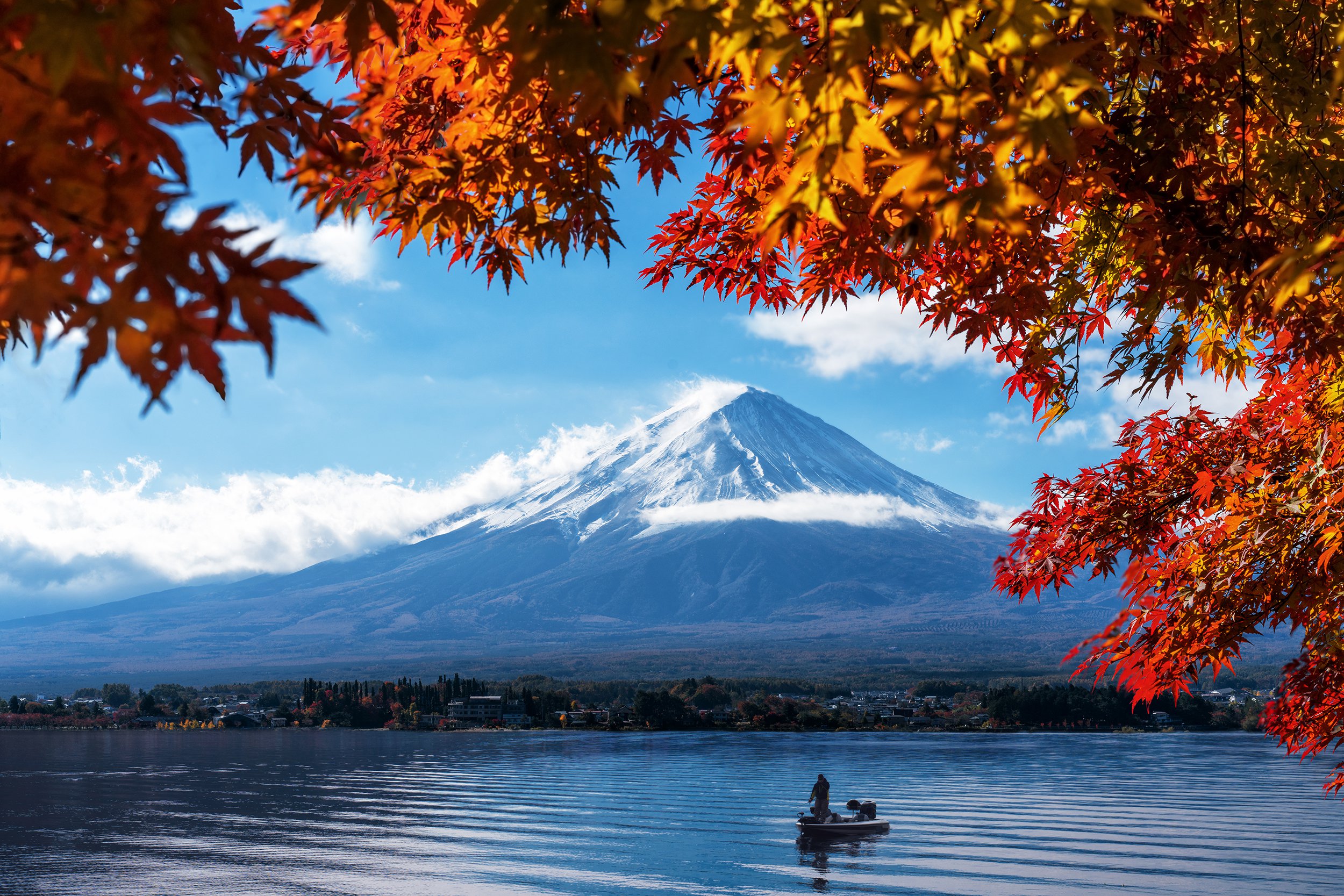 Lake Kawaguchiko in Japan
