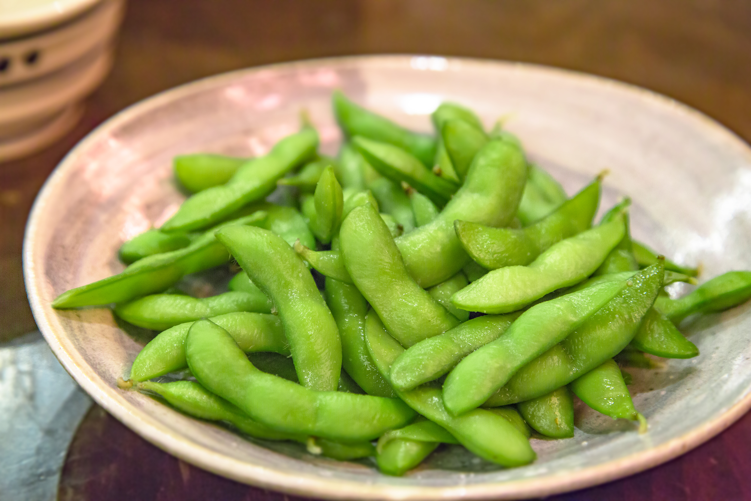 Bowl of edamame