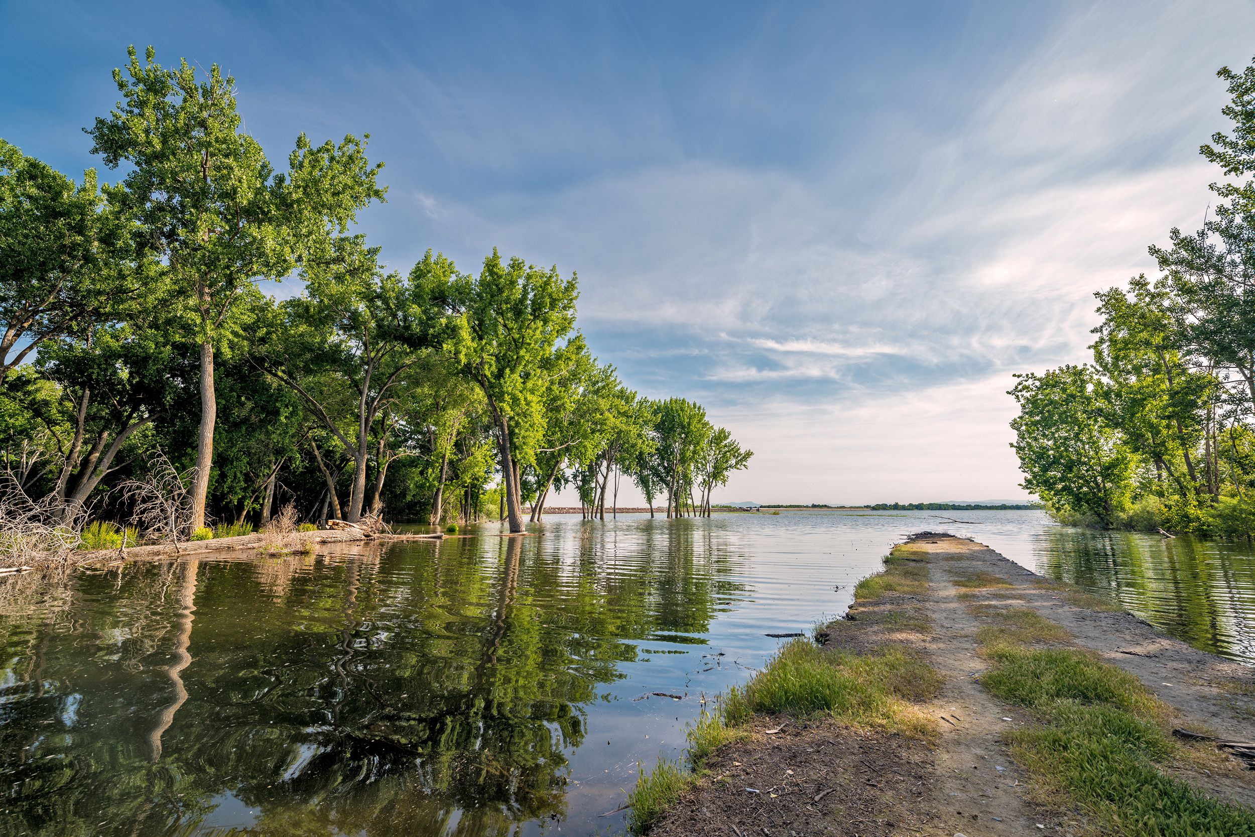 road to nowhere at Lake Lowell Idaho