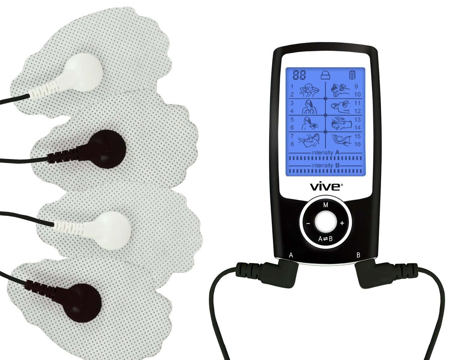TENS Unit by Vive Portable Electric Stimulation Machine