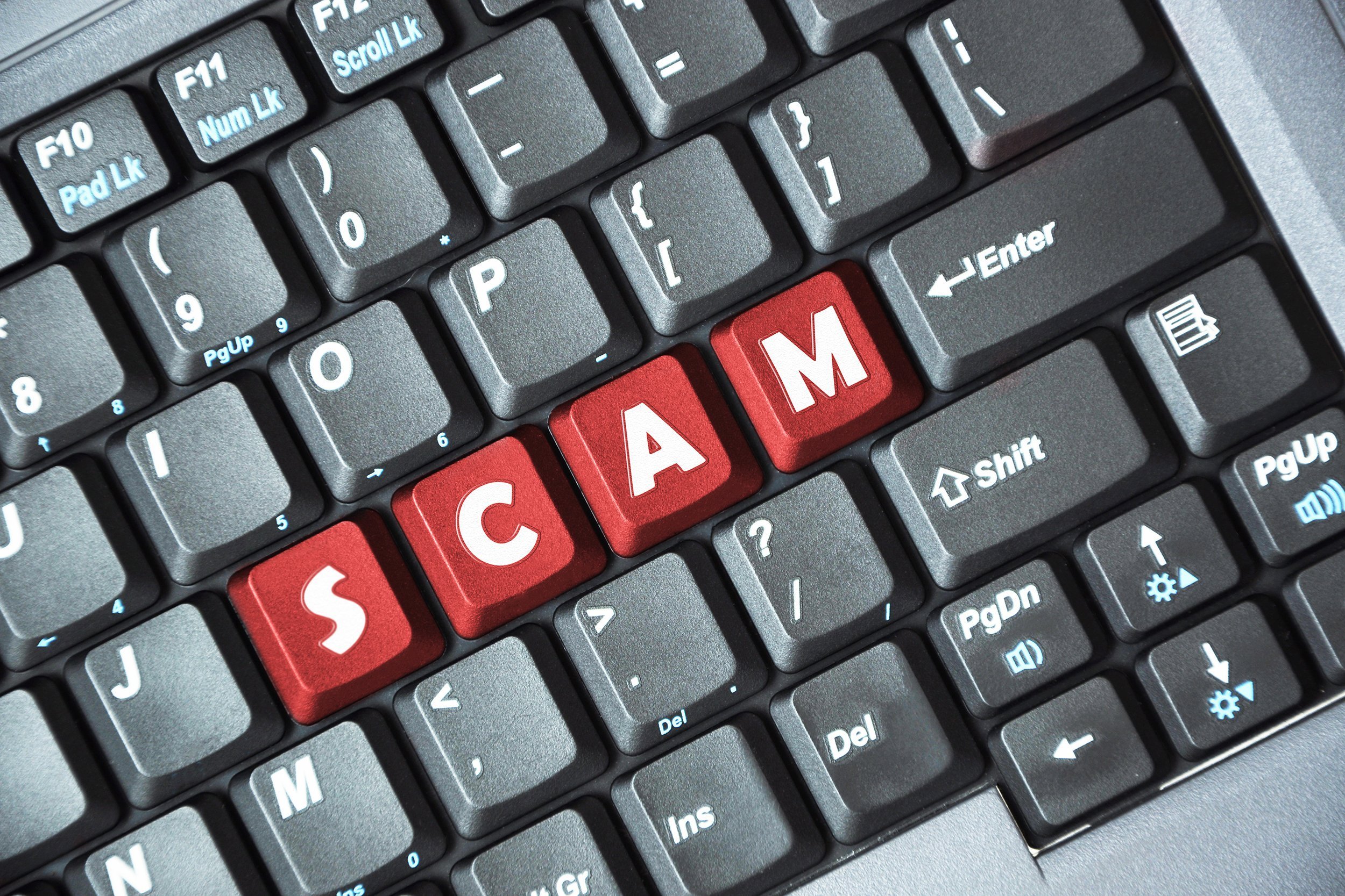 scam on keyboard