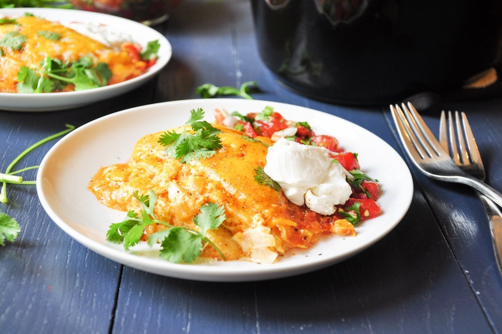 Chicken Enchilada Stack