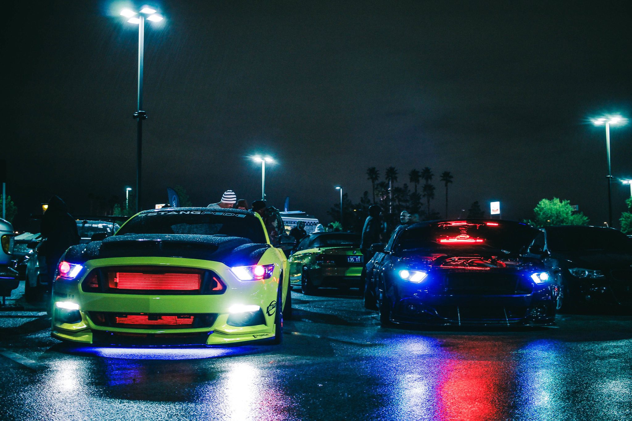 cars with neon lights