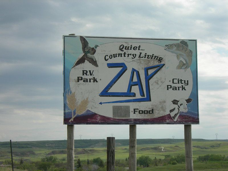 Welcome to Zap Zap, North Dakota