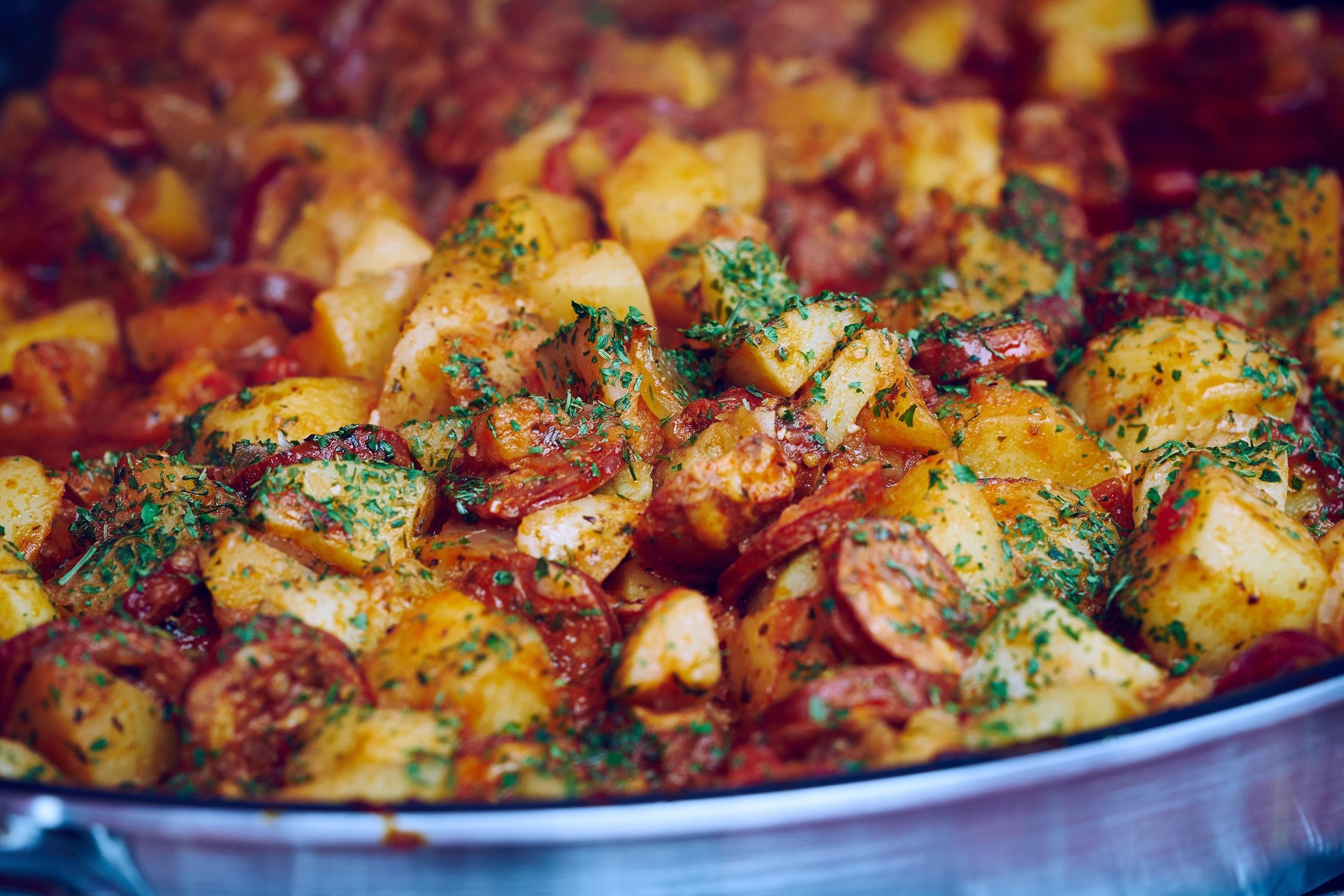 Slow Cooker Bacon and Ham Breakfast Potatoes