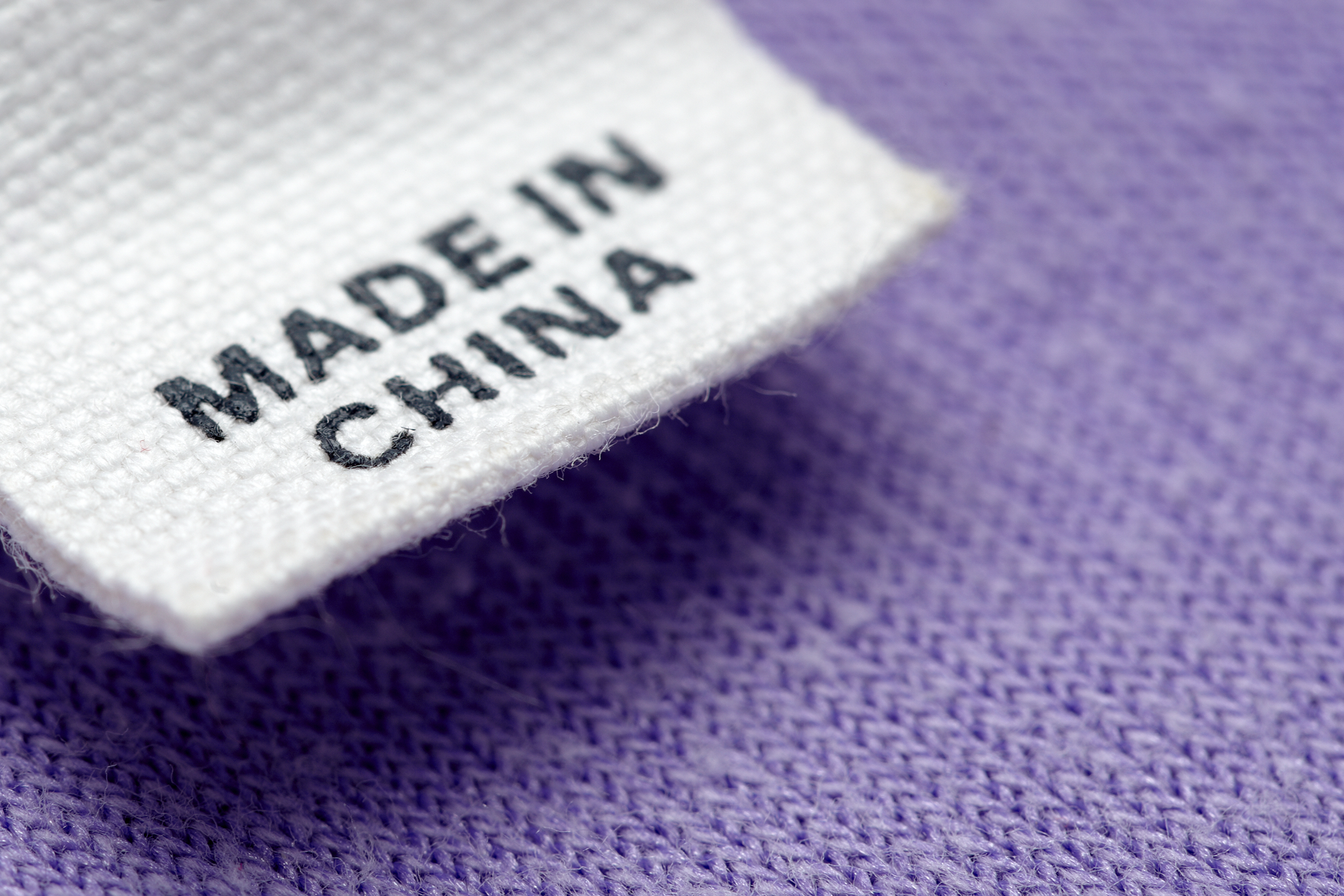Made in China tag