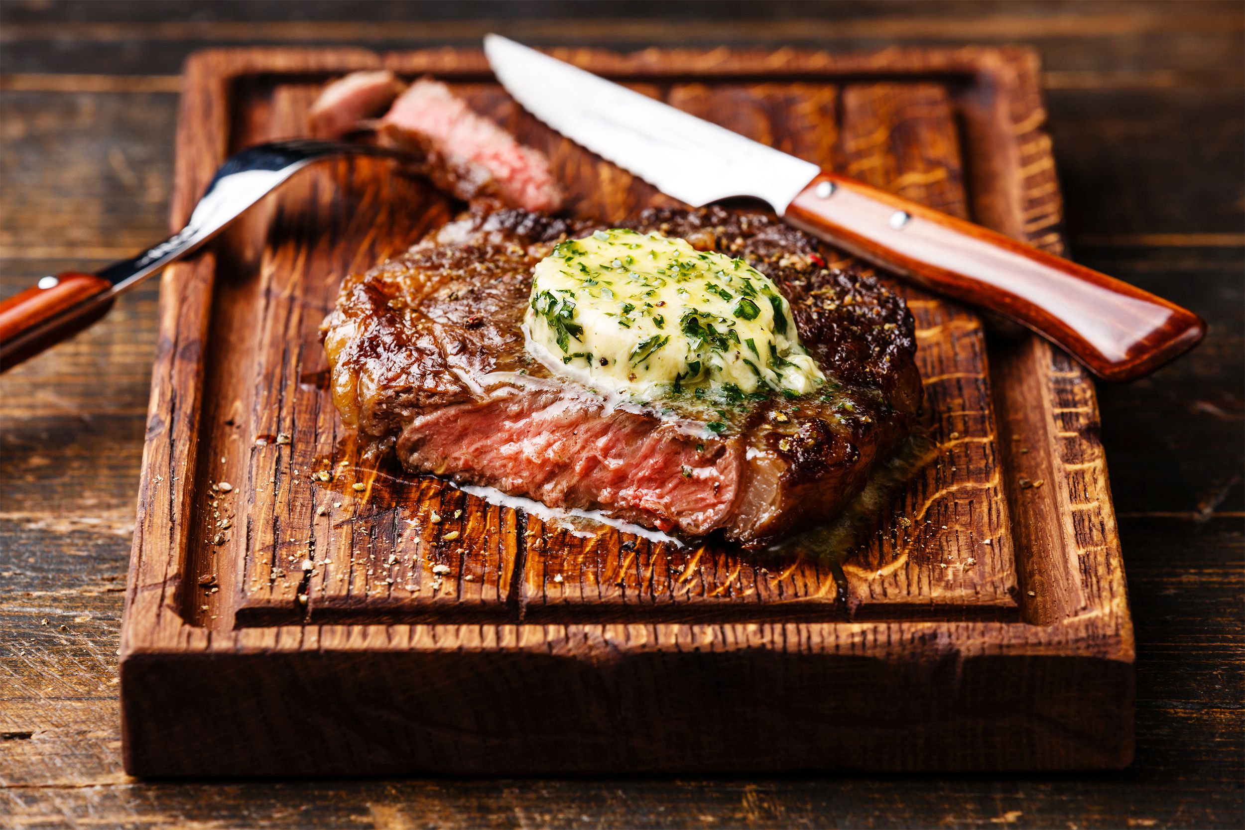 Steak with butter