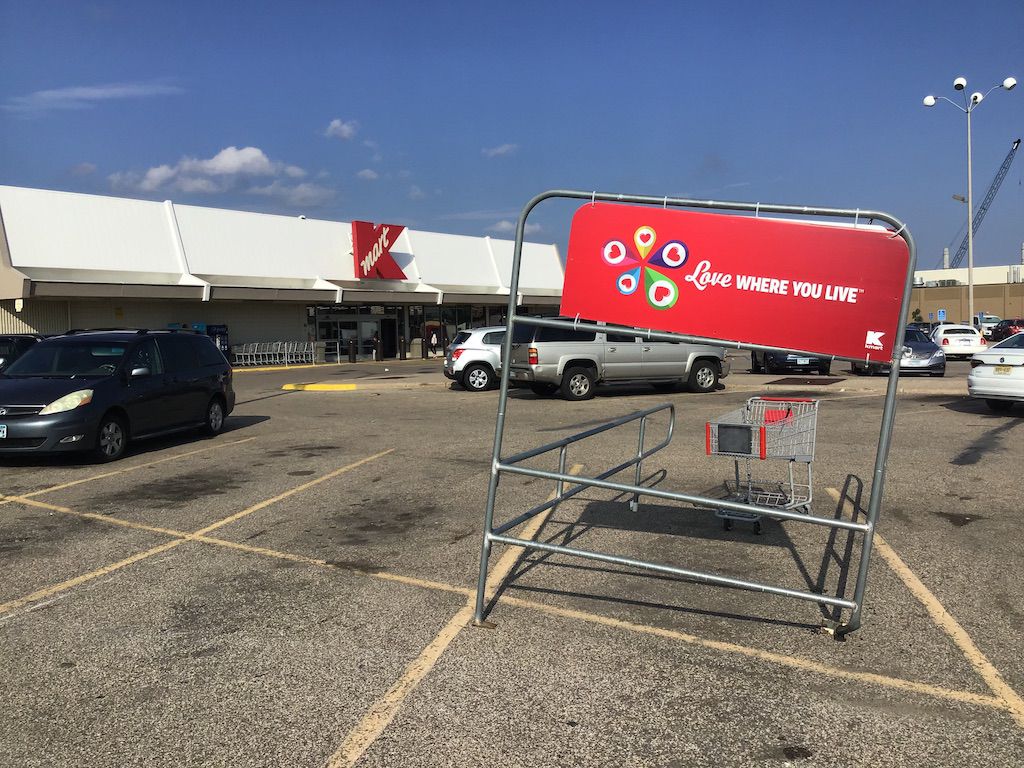 Parking lot of Minneapolis Kmart