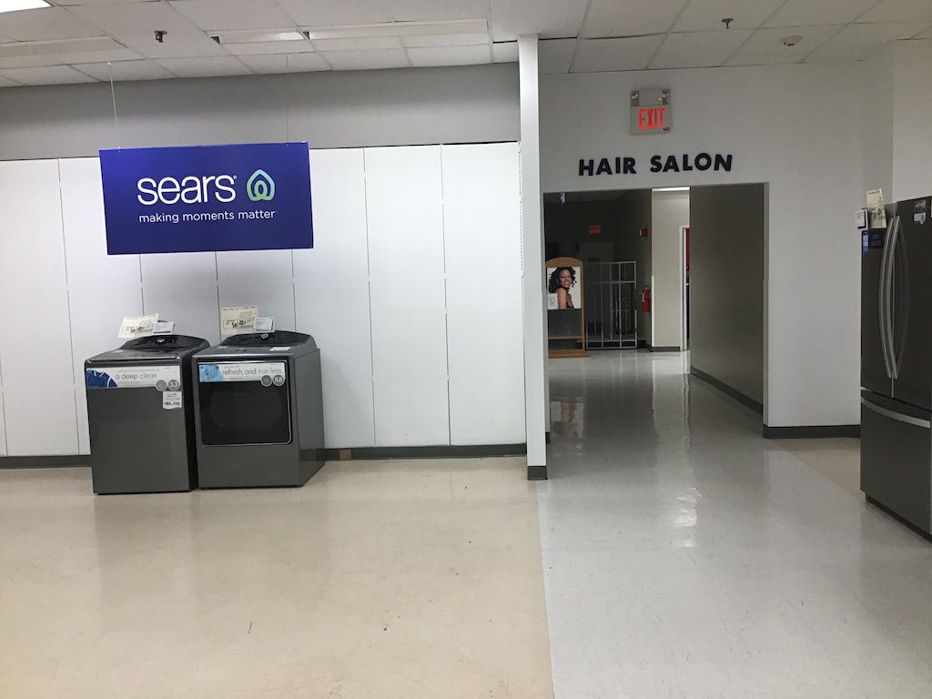 Desolate appliance section of Moorestown Sears