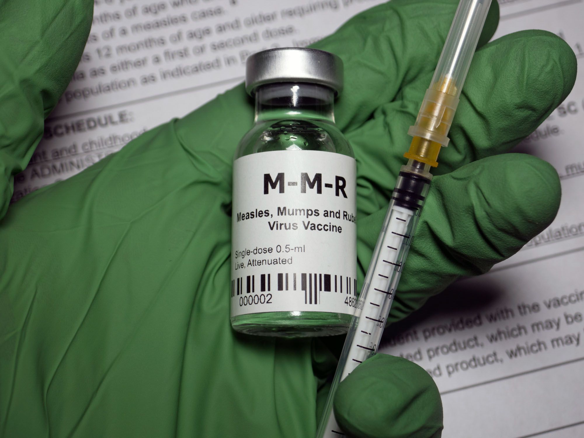 Measles, mumps, and rubella vaccine