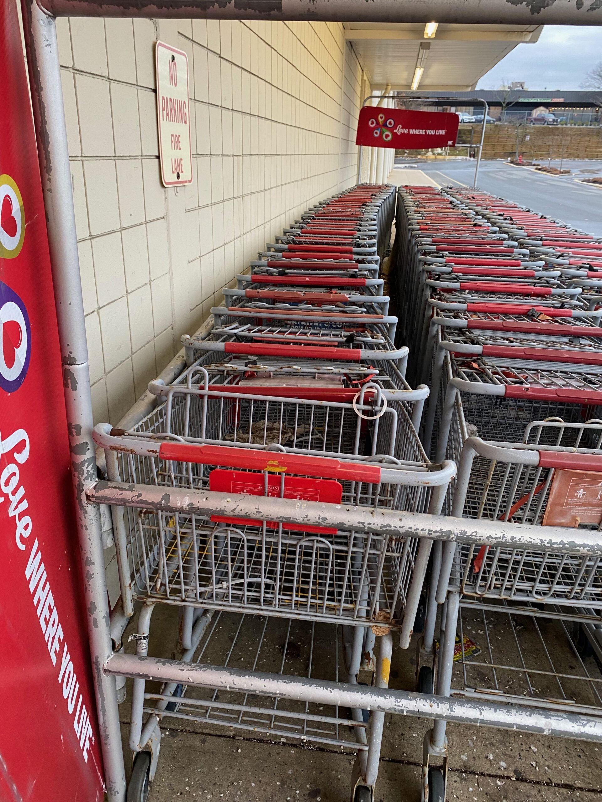 Rusty Kmart shopping carts
