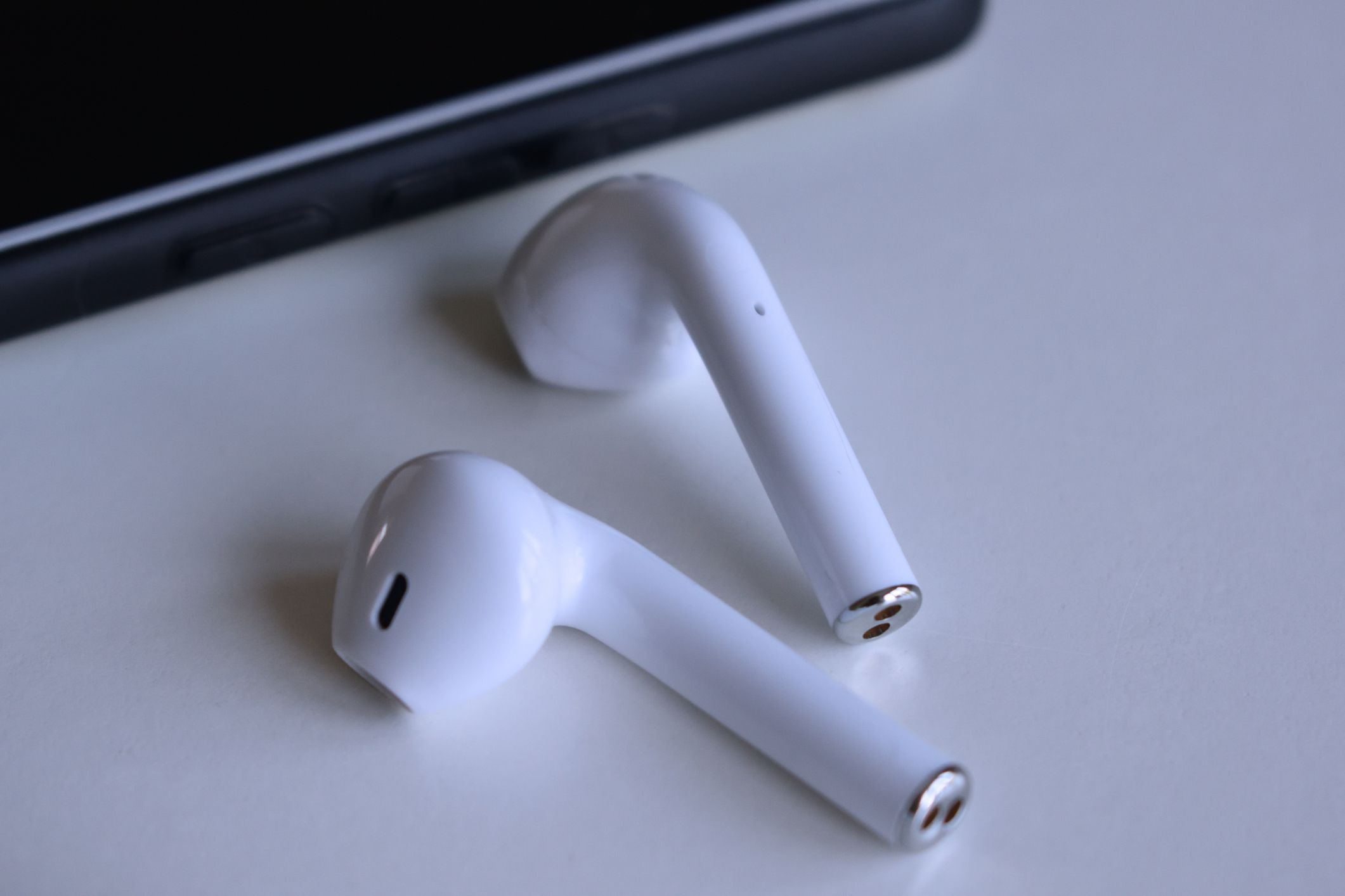 wireless white headphones