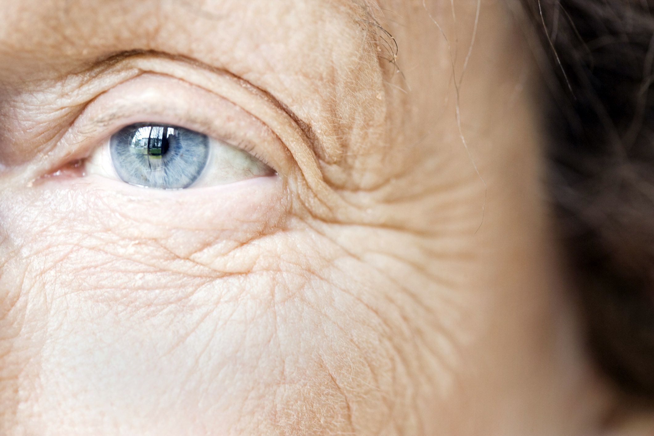 close-up of eye